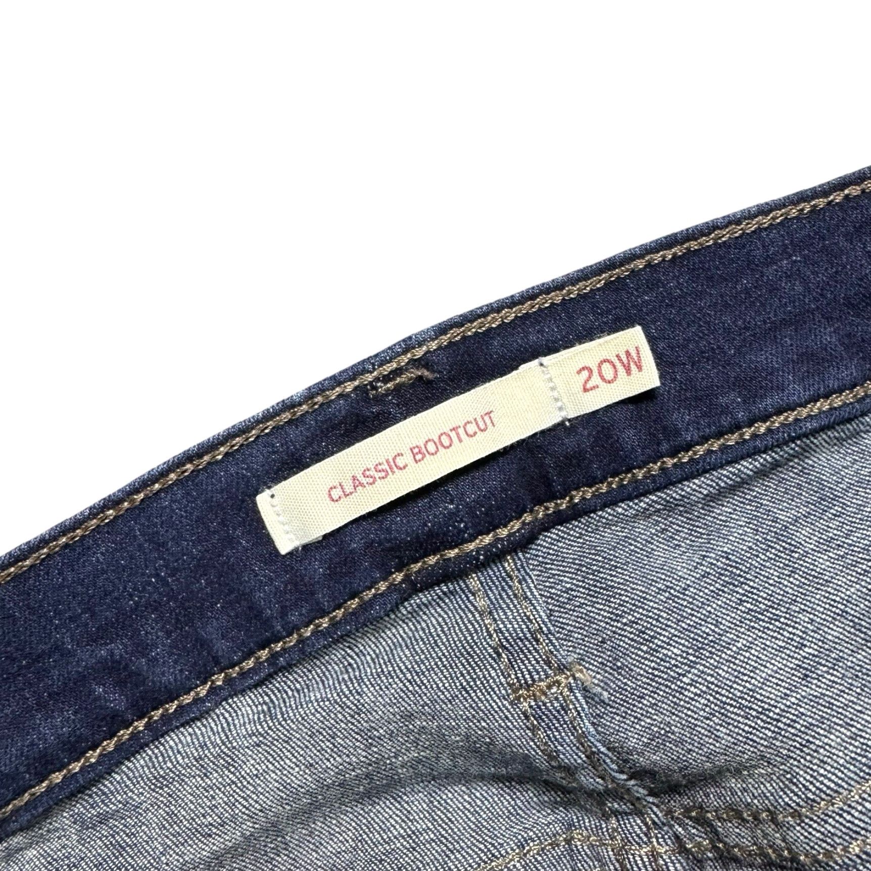 Levi's Levis Jeans Womens 20W Mid Bootcut Blue Denim Stretch 30in 5-Pocket Plus Size USA Size 42" / US 20 - 7 Thumbnail