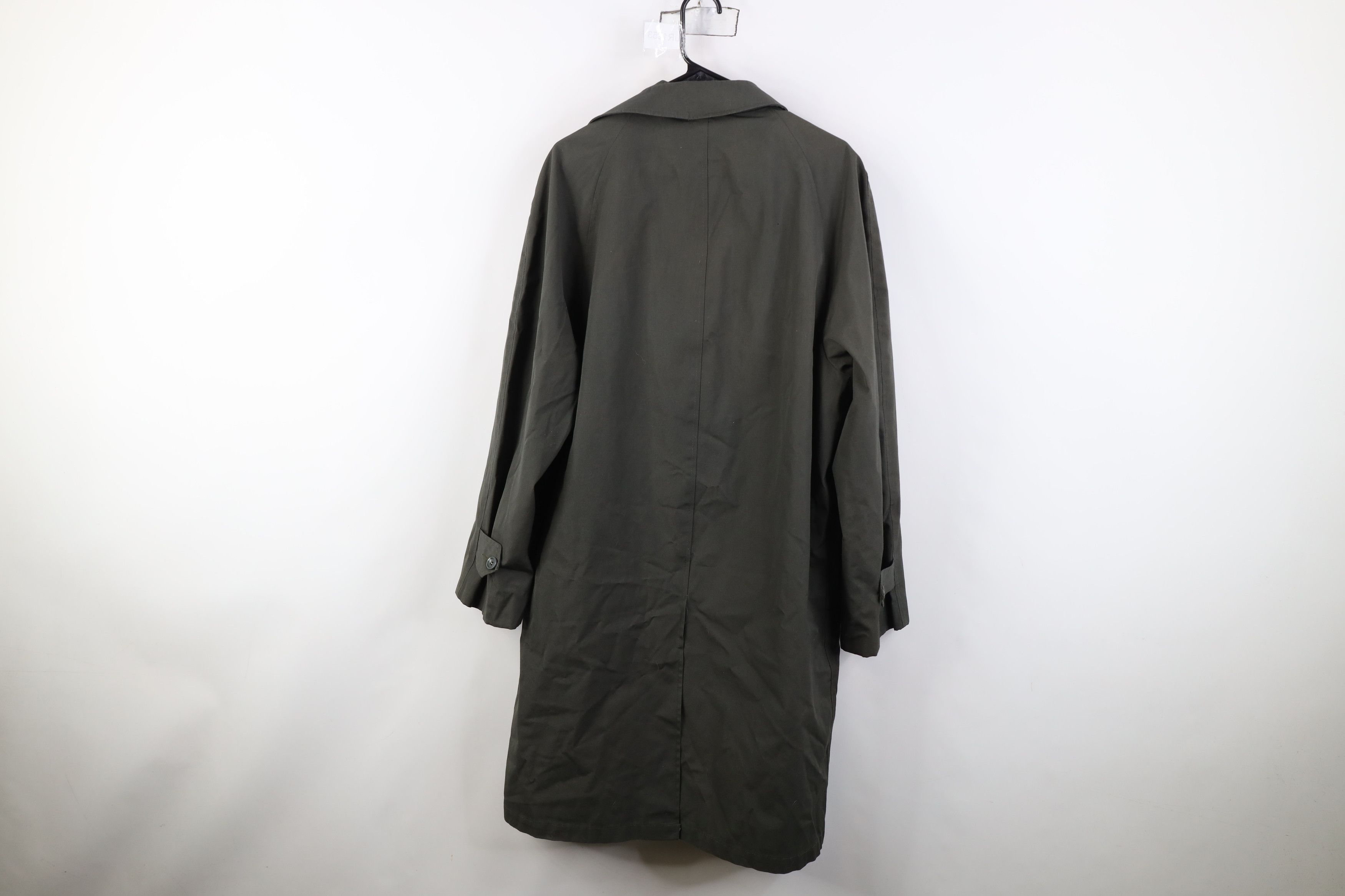 Vintage Vintage 50s 60s Streetwear Trench Coat Rain Jacket Green USA Size US XL / EU 56 / 4 - 14 Thumbnail