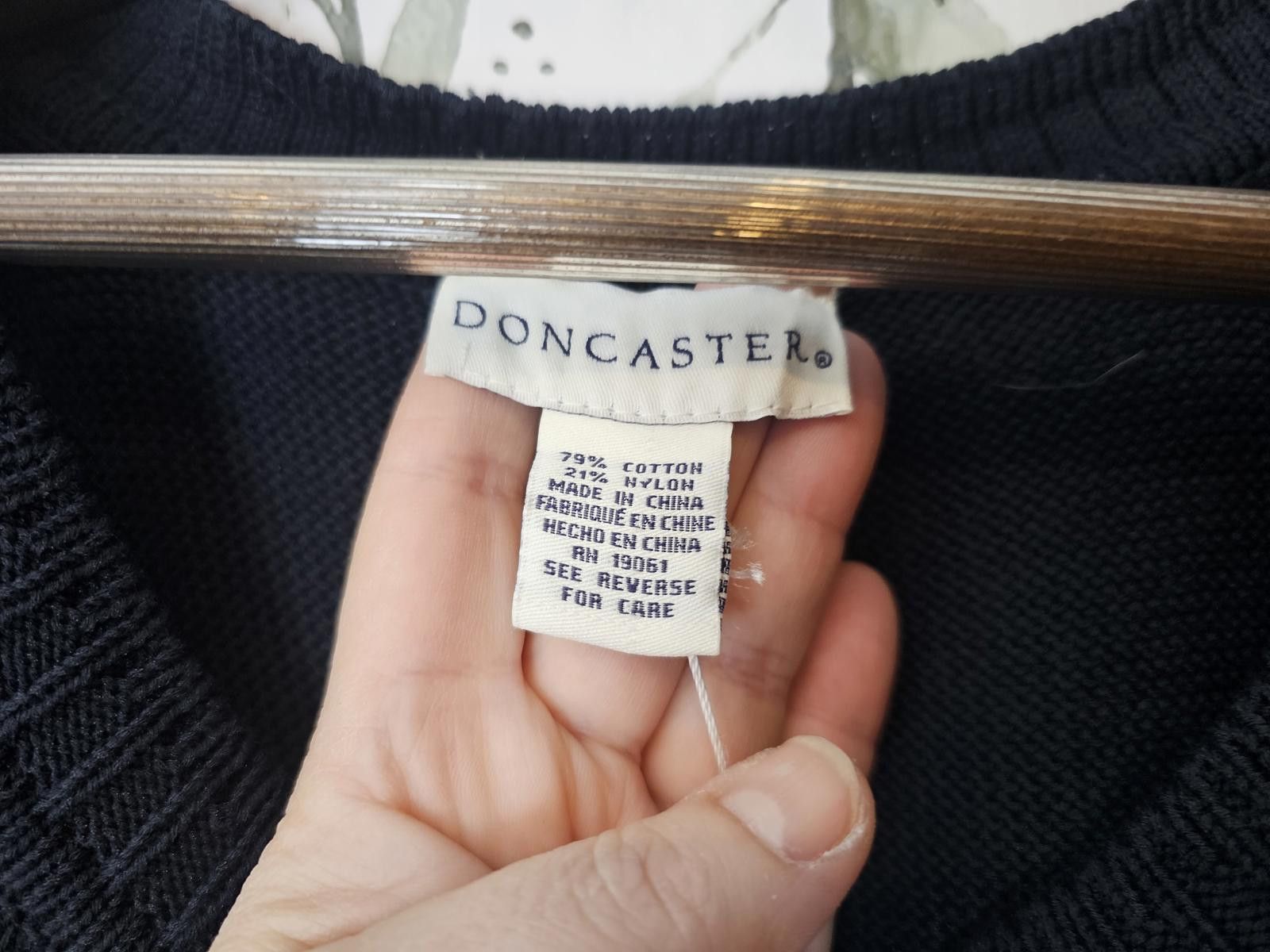 Other NWT Doncaster Blouse Blue Womens Size L Knit Size L / US 10 / IT 46 - 2 Thumbnail