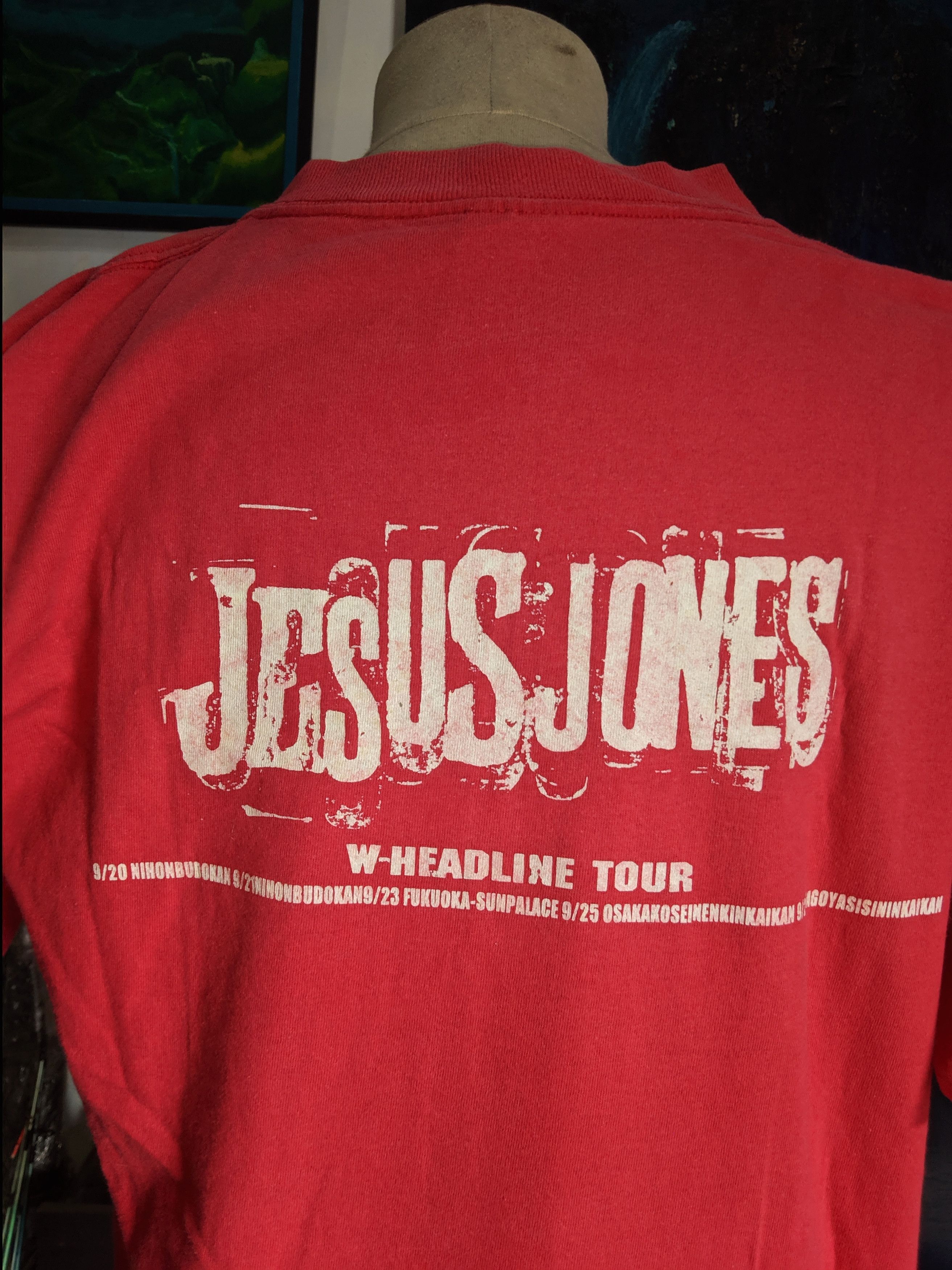 Band Tees 🍻 90s 'JESUS JONES L,The Cure Smashing Pumpkins Nirvana Size US L / EU 52-54 / 3 - 6 Thumbnail