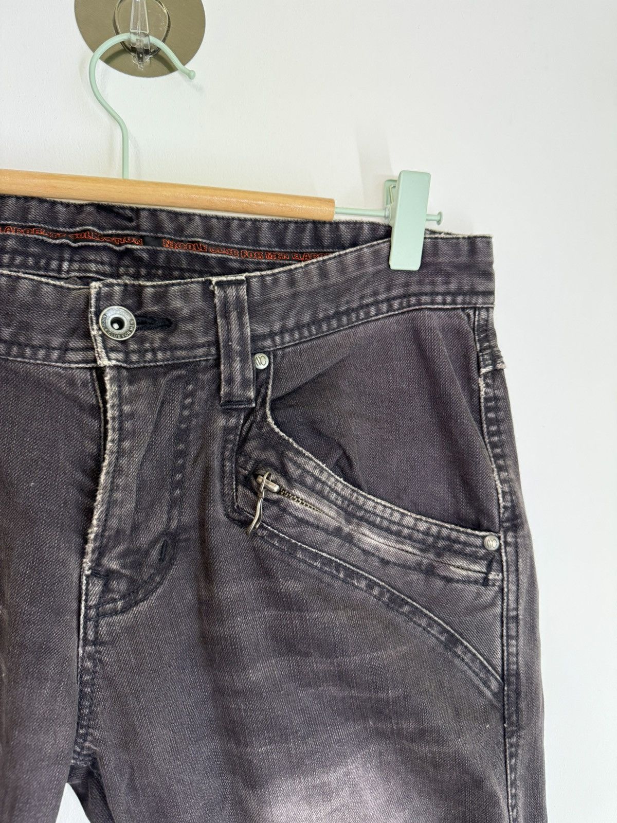 Hysteric Glamour Y2K FLARE NICOLE CLUB FOR MEN ZIPPER ACID WASH STYLE DENIM Size US 31 - 8 Thumbnail