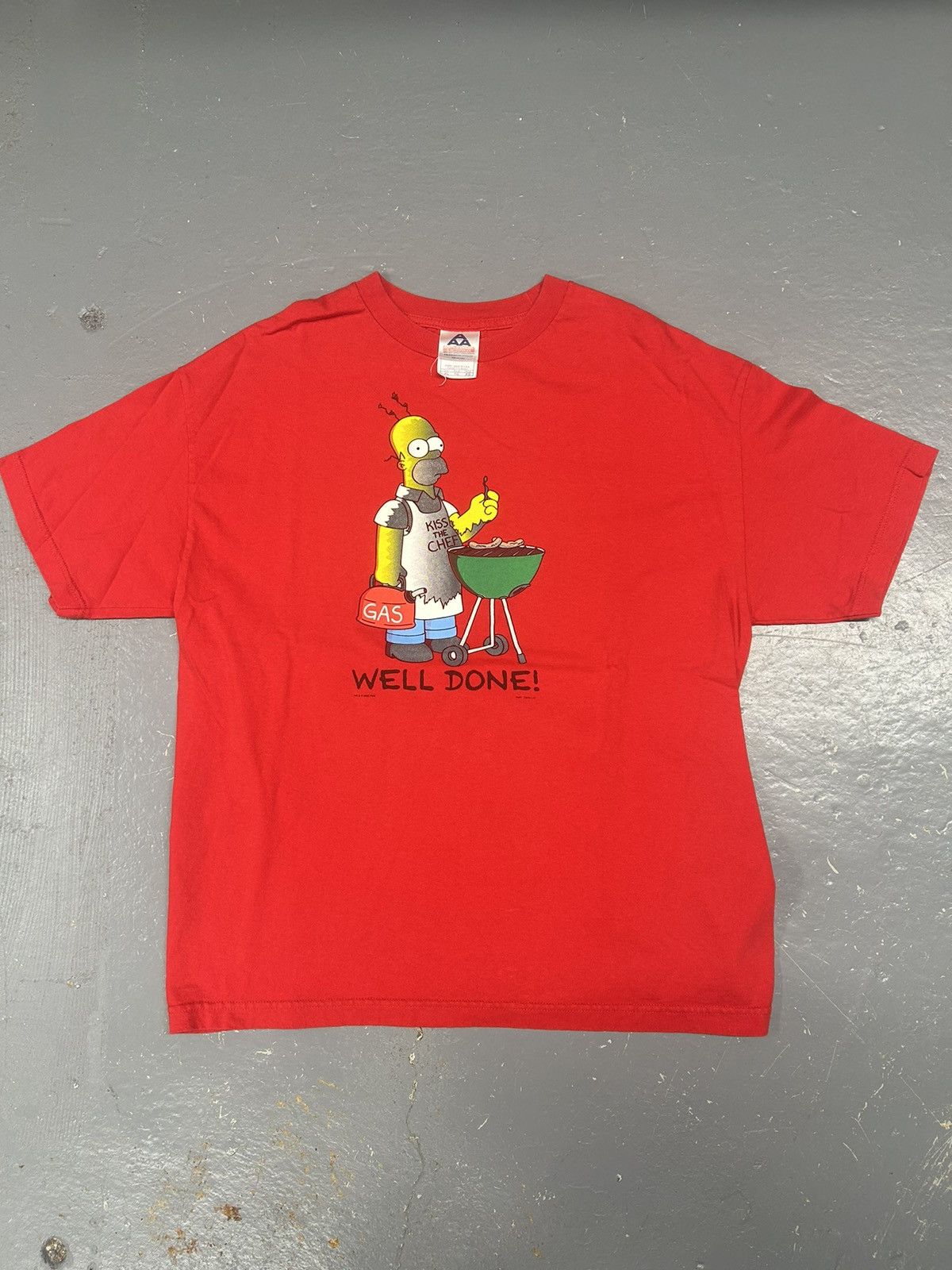 The Simpsons × Vintage Crazy vintage Y2K Essential Red Homer Simpson Graphic Shirt Size US L / EU 52-54 / 3 - 1 Thumbnail