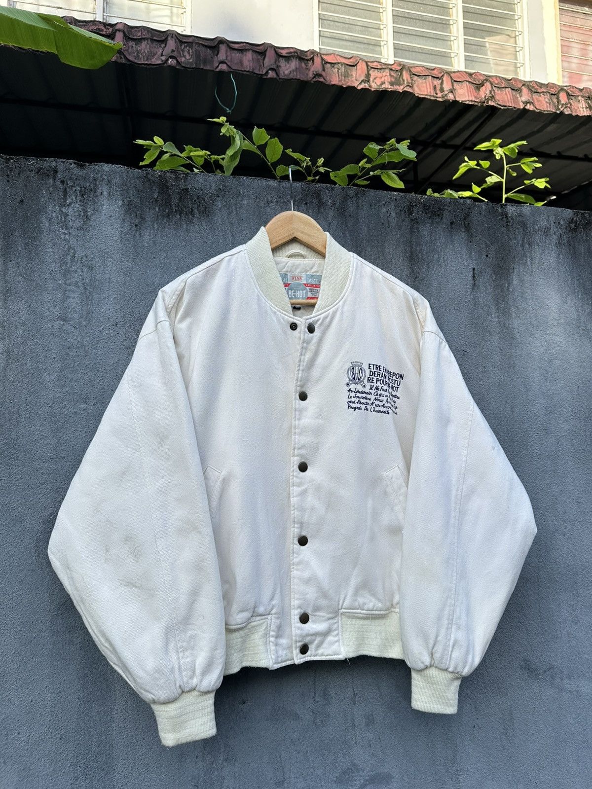 Vintage 👹Vintage BeHot Embroidery Logo Bomber Jacket Size US M / EU 48-50 / 2 - 4 Thumbnail