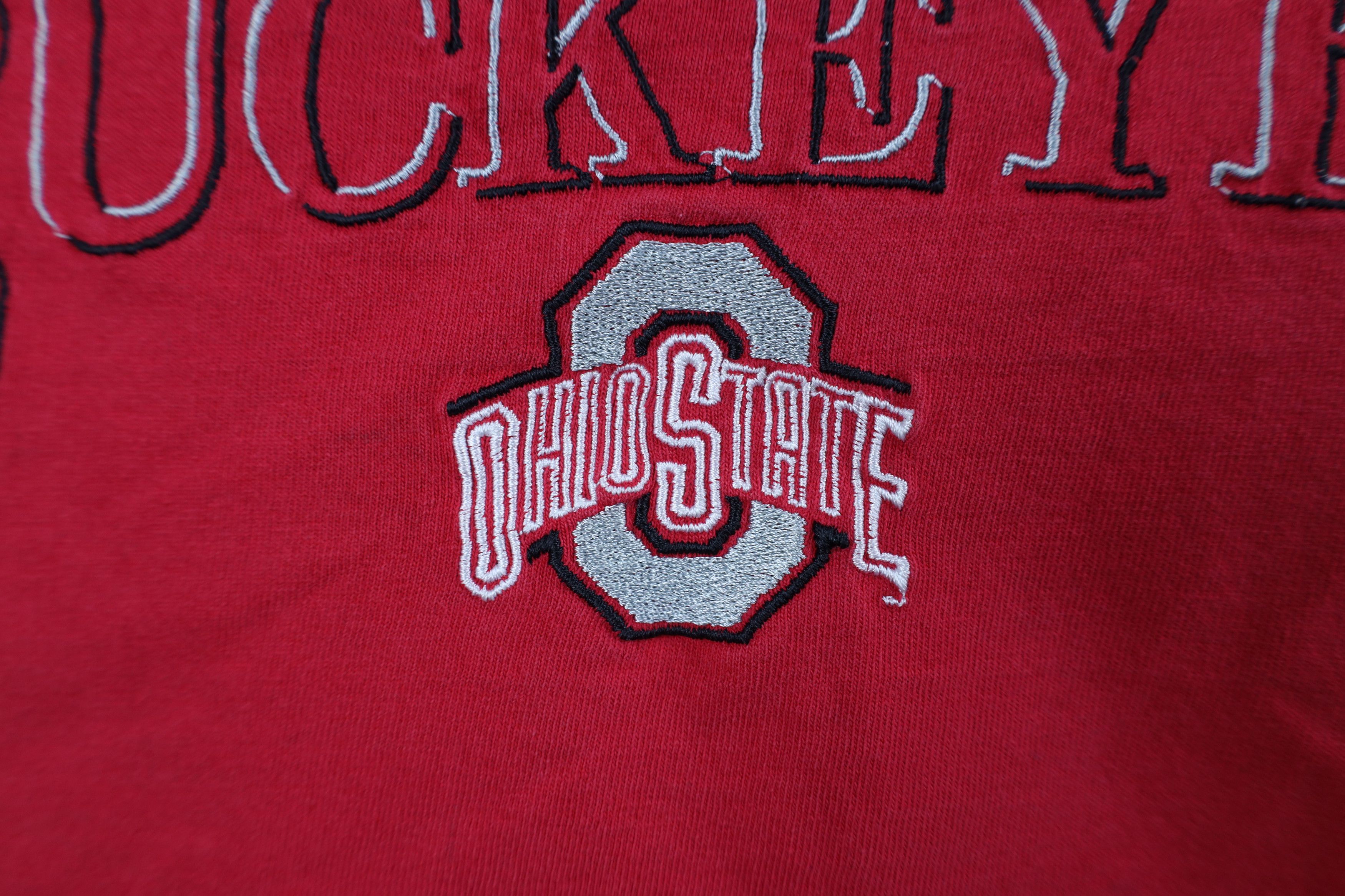 Vintage Vintage 90s Ohio State University Short Sleeve T-Shirt Red Size US L / EU 52-54 / 3 - 5 Thumbnail