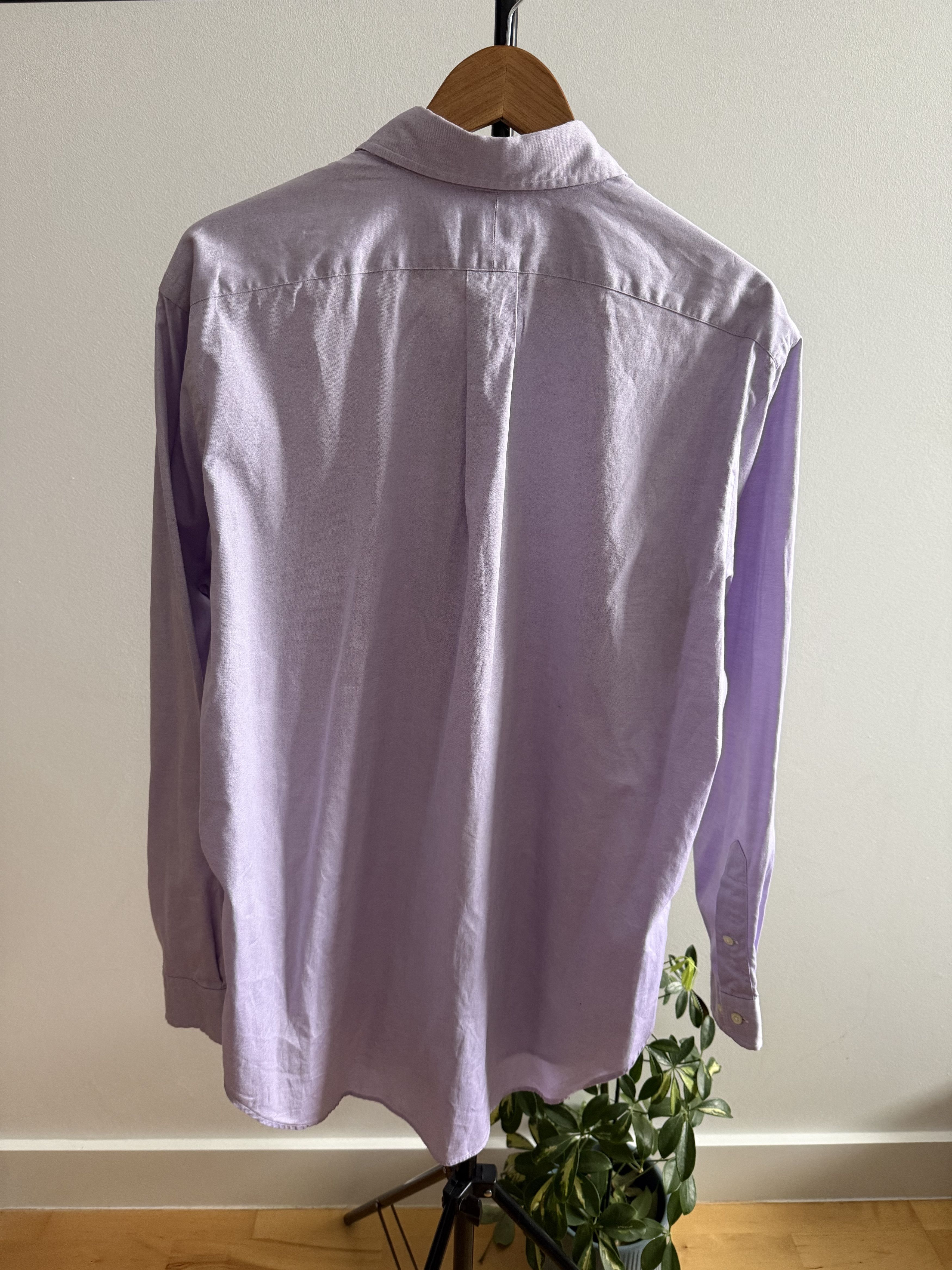 Polo Ralph Lauren Polo Ralph Lauren men's cotton shirt light purple Size US L / EU 52-54 / 3 - 11 Thumbnail