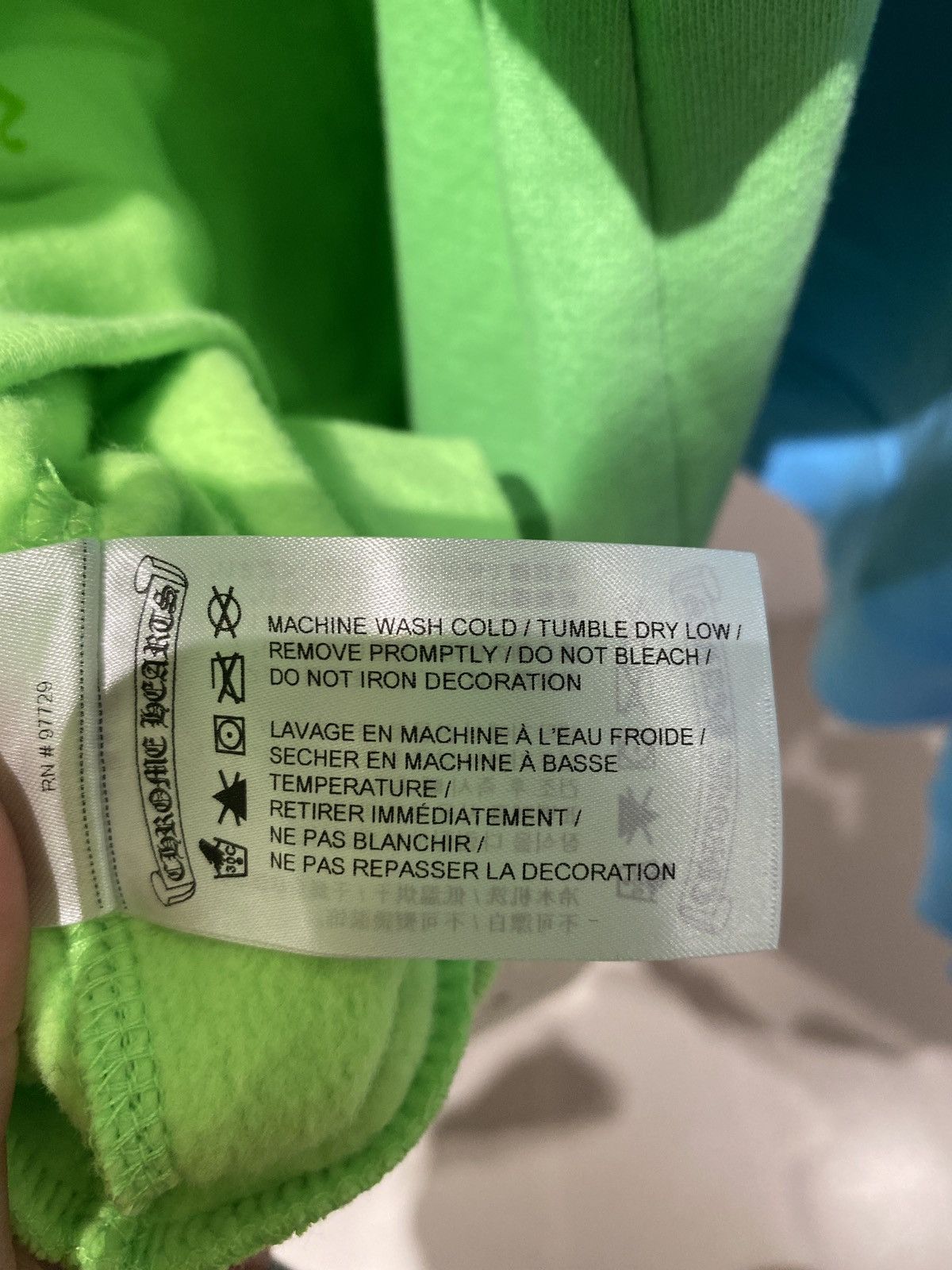 Chrome Hearts Chrome Hearts Script Logo Neon Green Hoodie Size US M / EU 48-50 / 2 - 5 Thumbnail