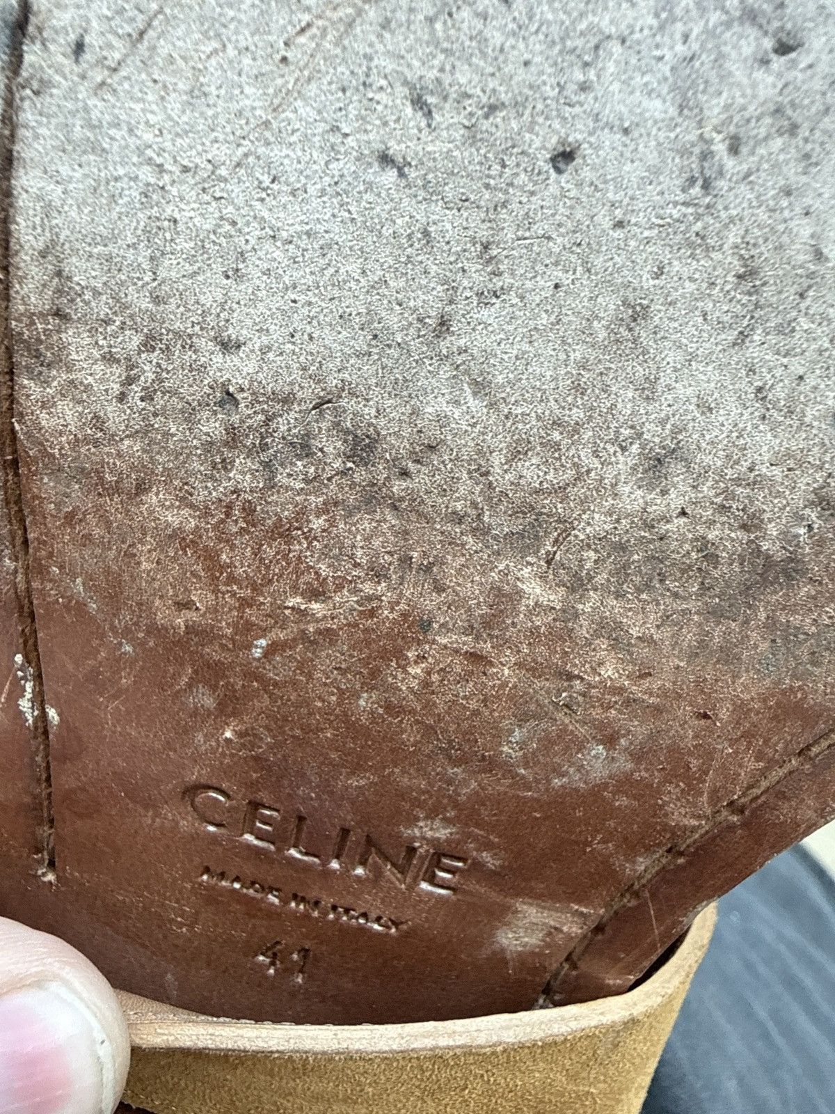 Celine Celine Studded Camargue Boot in Light Brown Suede / Silver Size US 8.5 / EU 41-42 - 7 Thumbnail