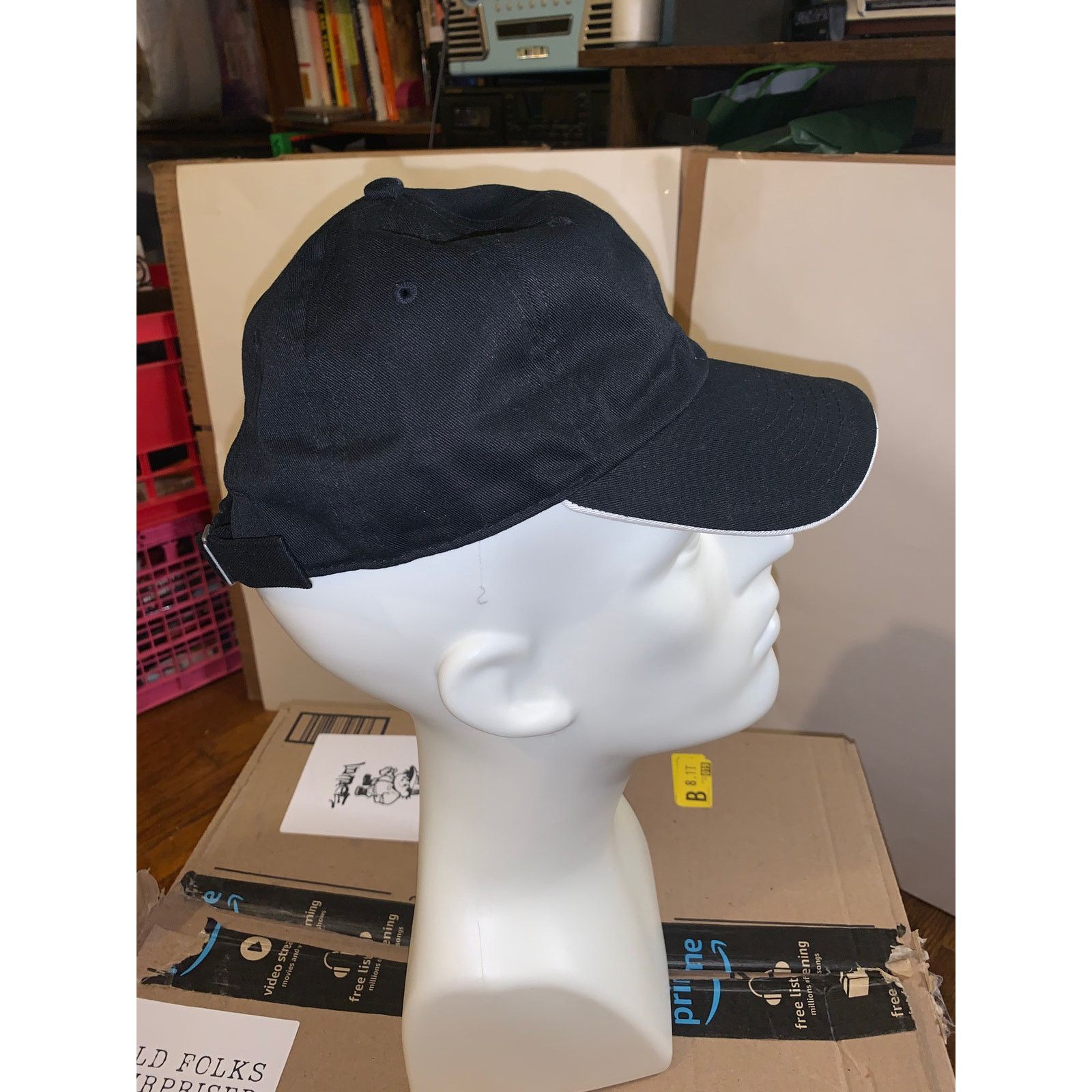 Adidas Adidas Black Adjustable Hat Classic Logo Strapback Dad Cap Size ONE SIZE - 4 Thumbnail