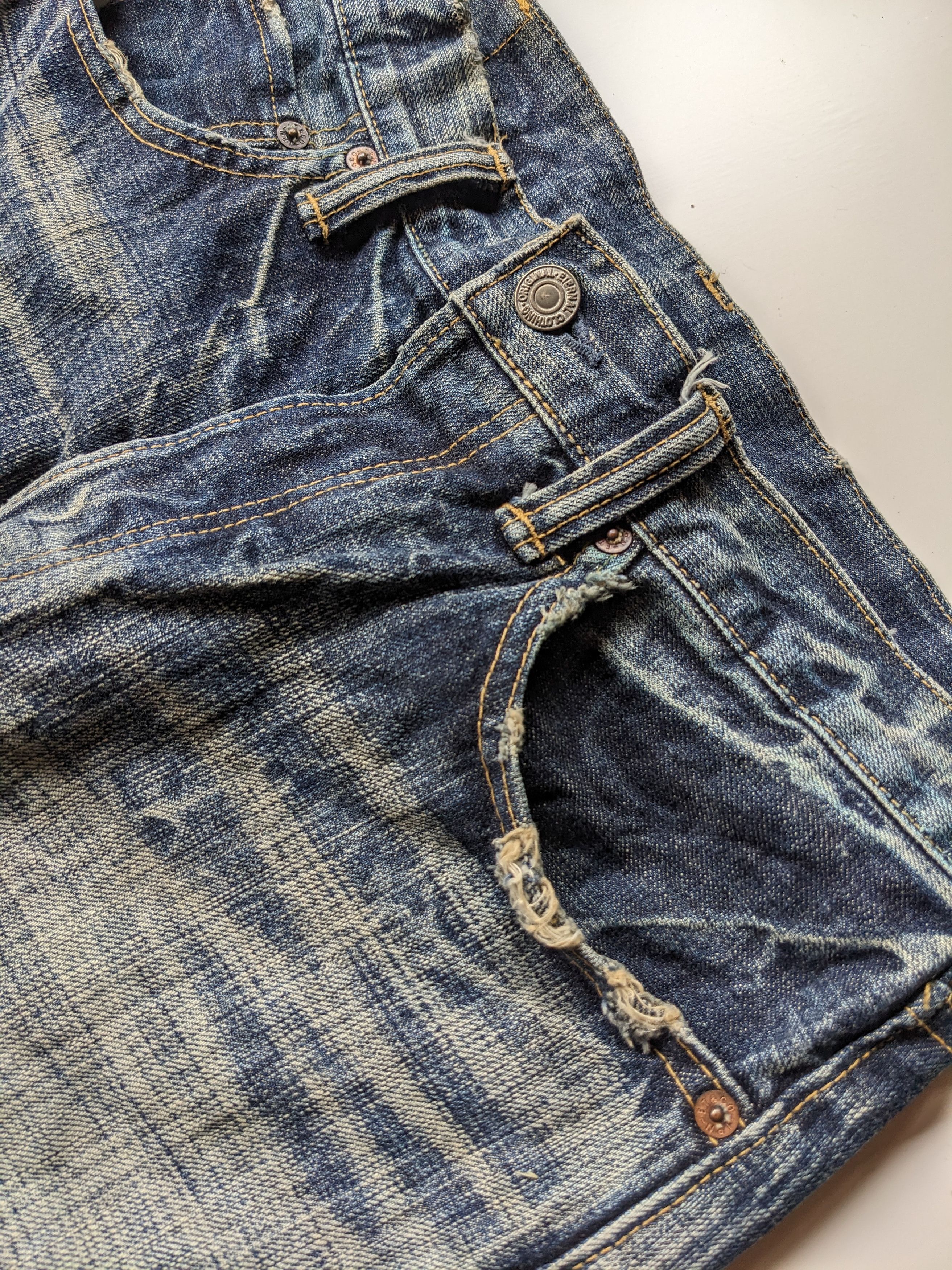 Eternal × Japanese Brand × Jean Eternal clawmark faded 18oz jeans Size US 32 / EU 48 - 8 Thumbnail