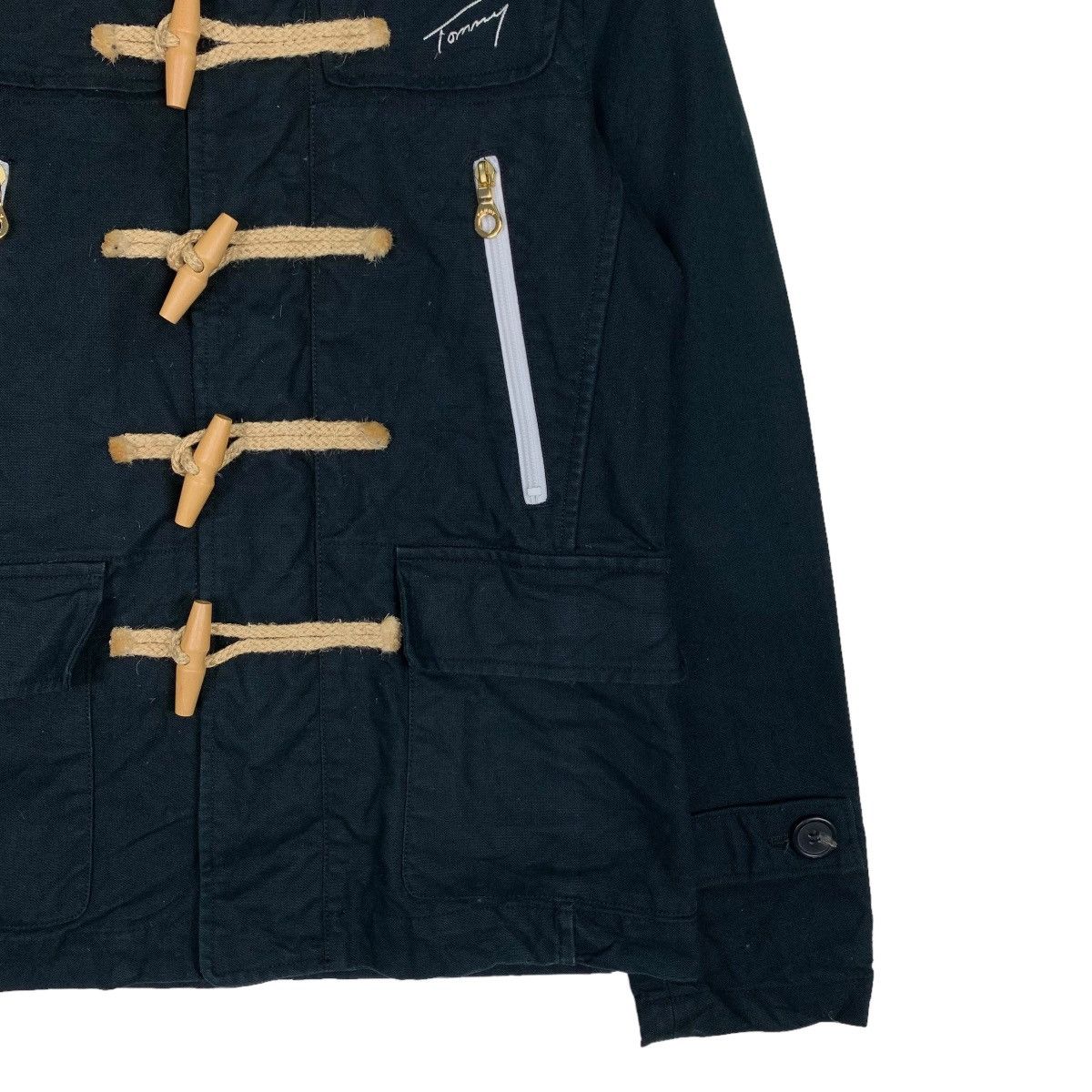 Tommy Jeans TOMMY Cotton Toggle Button Zipper Hoodie Jacket #0986-C44 Size US S / EU 44-46 / 1 - 5 Thumbnail