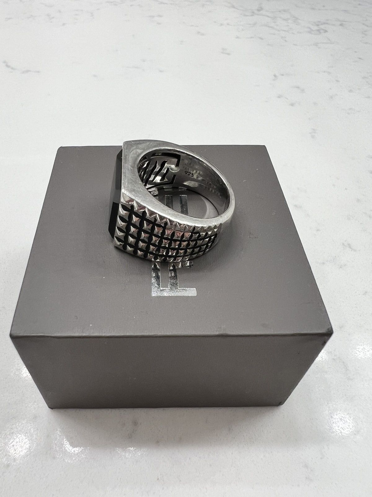 Designer × Jewelry Effy 925 Sterling Silver & Onyx Statement Ring Size ONE SIZE - 4 Thumbnail