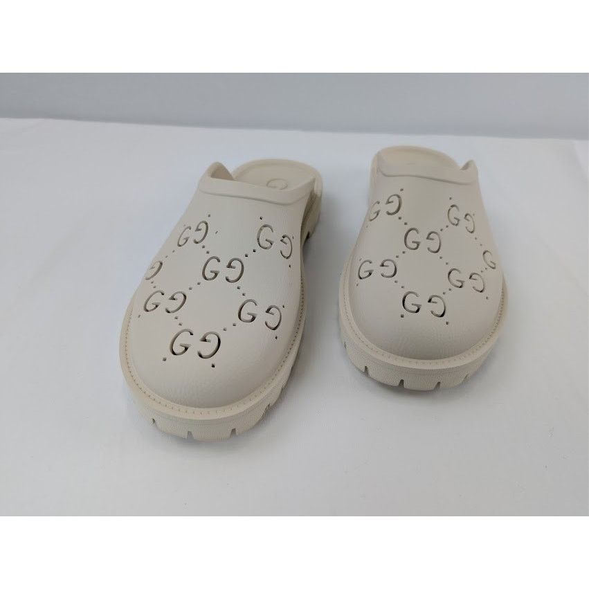 Gucci o1rshd1 GG Monogram Back Open Slip-On Sandal Size: 13.5 Size US 14 / EU 47 - 8 Thumbnail