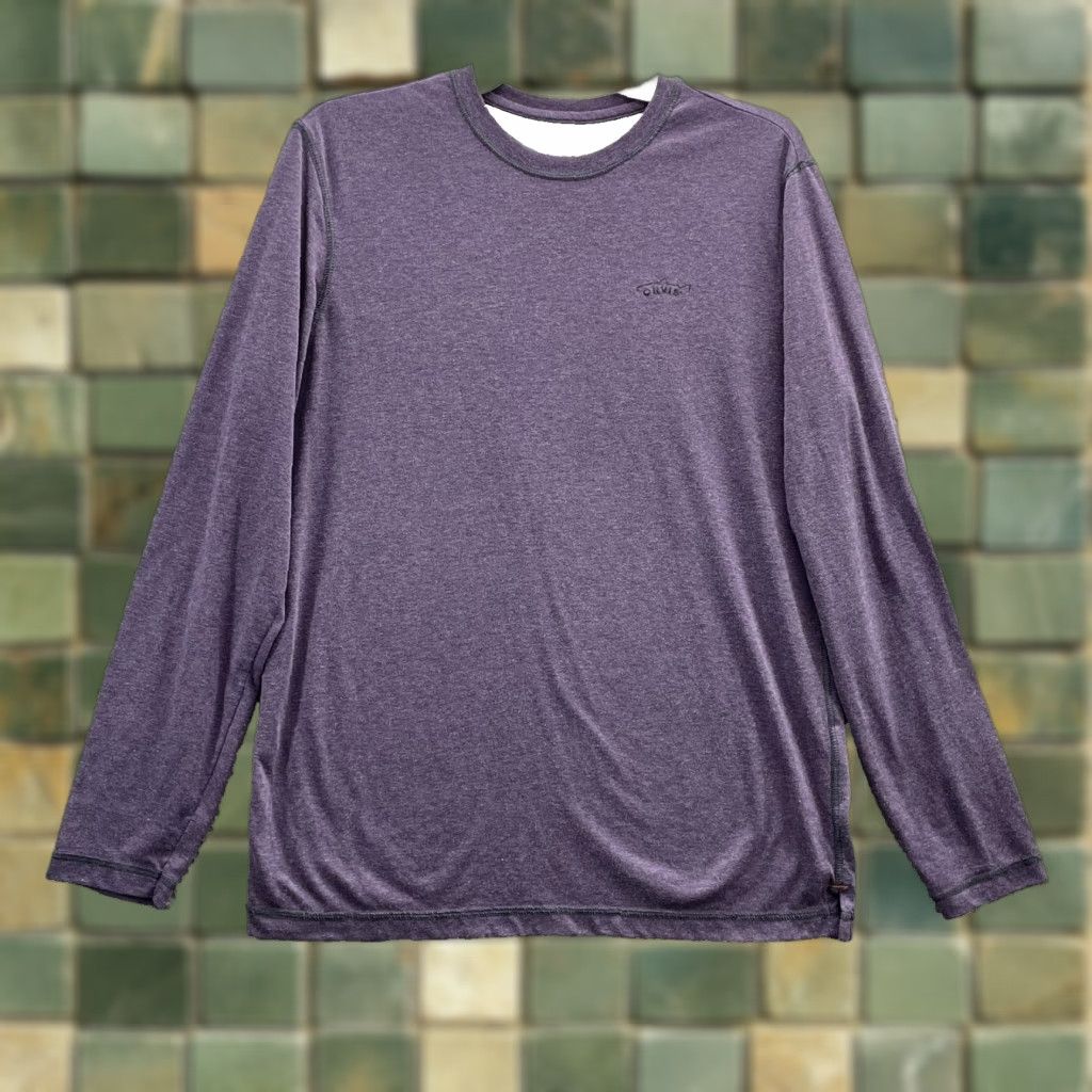 Orvis VINTAGE Orvis Trout Bum T-Shirt Mens Medium Purple Fly Fishing Performance Outdoors Camp Size US M / EU 48-50 / 2 - 1 Thumbnail