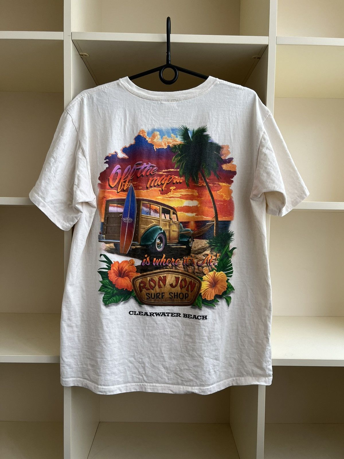 Ron Jon Surf Shop Vintage Ron Jon Surf Tee Beach T-Shirt Size L Size US L / EU 52-54 / 3 - 1 Thumbnail
