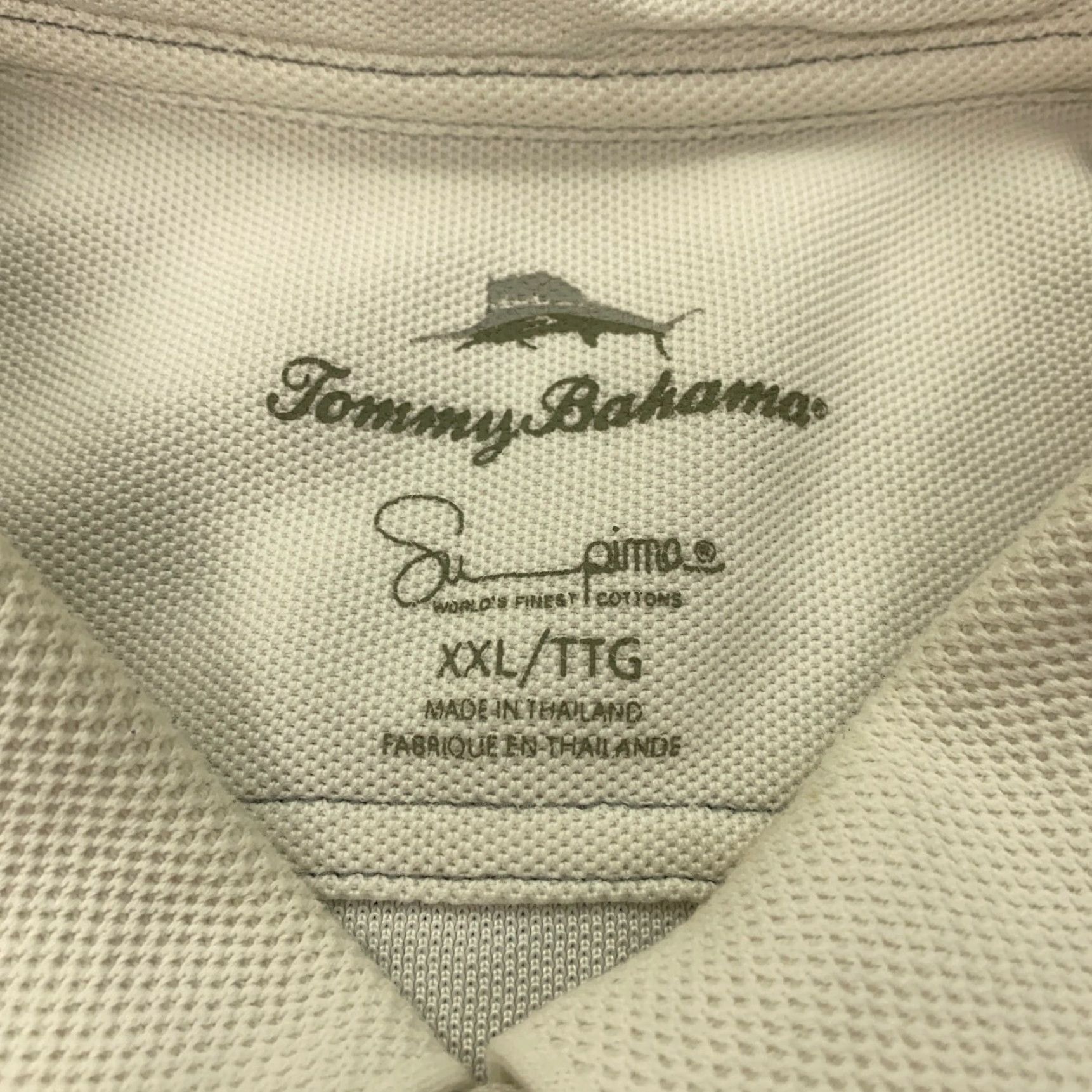 Tommy Bahama VINTAGE Tommy Bahama Polo Shirt Mens 2XL White Embroidered Size US XXL / EU 58 / 5 - 5 Thumbnail