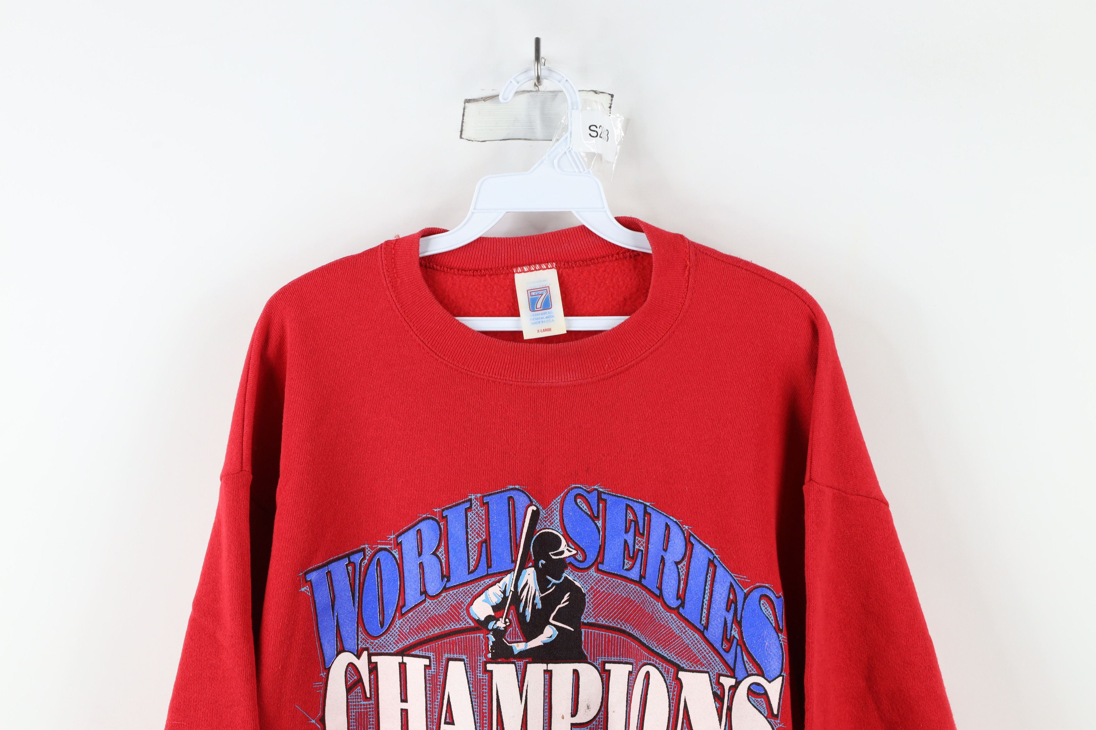 Vintage Vintage Champs Cincinnati Reds Baseball Sweatshirt USA Red Size US XL / EU 56 / 4 - 2 Thumbnail