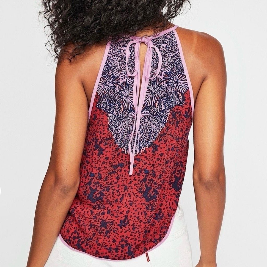 Free People Free People Break Free Printed Side Slit Lightweight Tank To Size M / US 6-8 / IT 42-44 - 3 Thumbnail