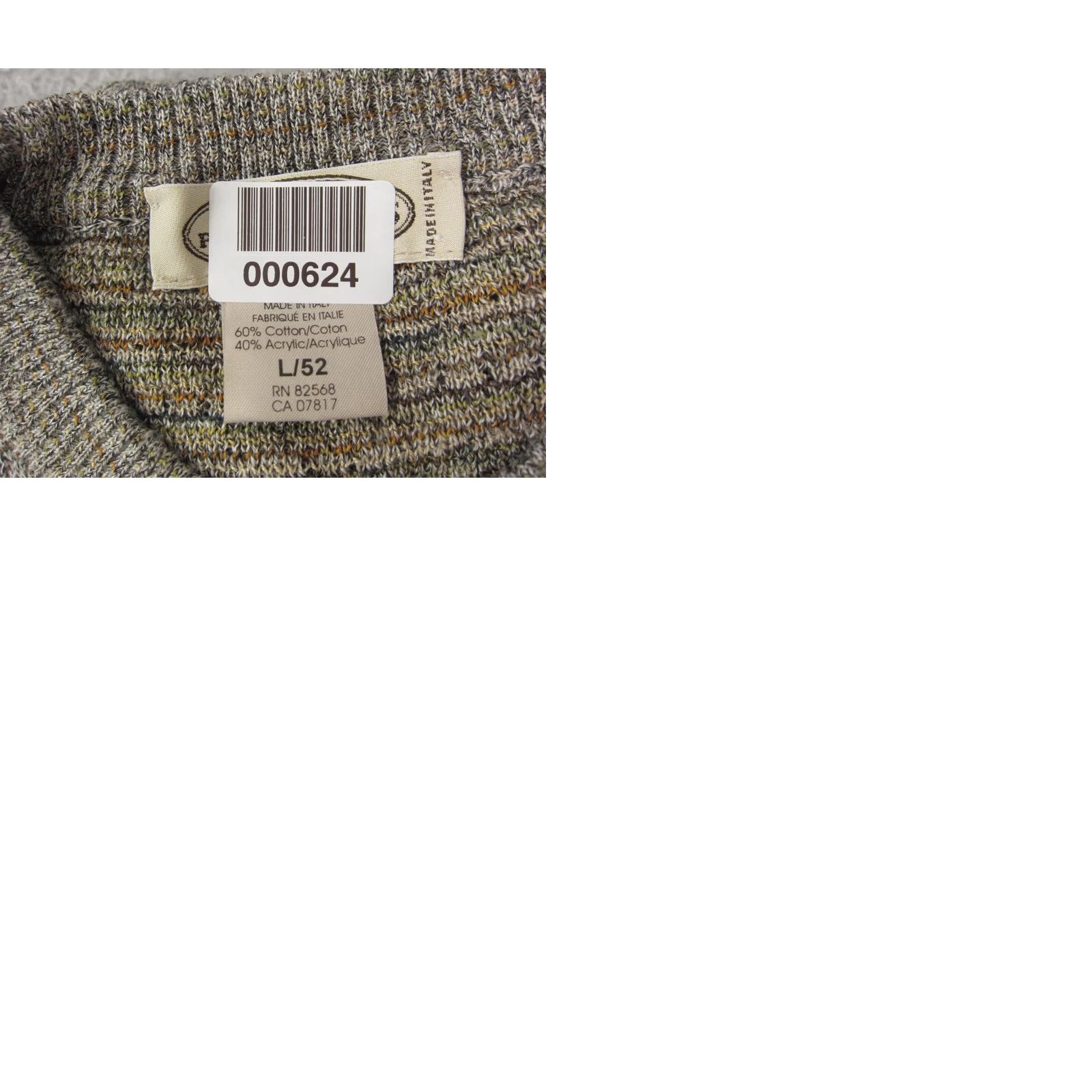 Pronto Uomo VINTAGE Pronto Uomo Sweater Mens L Brown Fleck Geometric Knit Made Italy Size US L / EU 52-54 / 3 - 9 Thumbnail