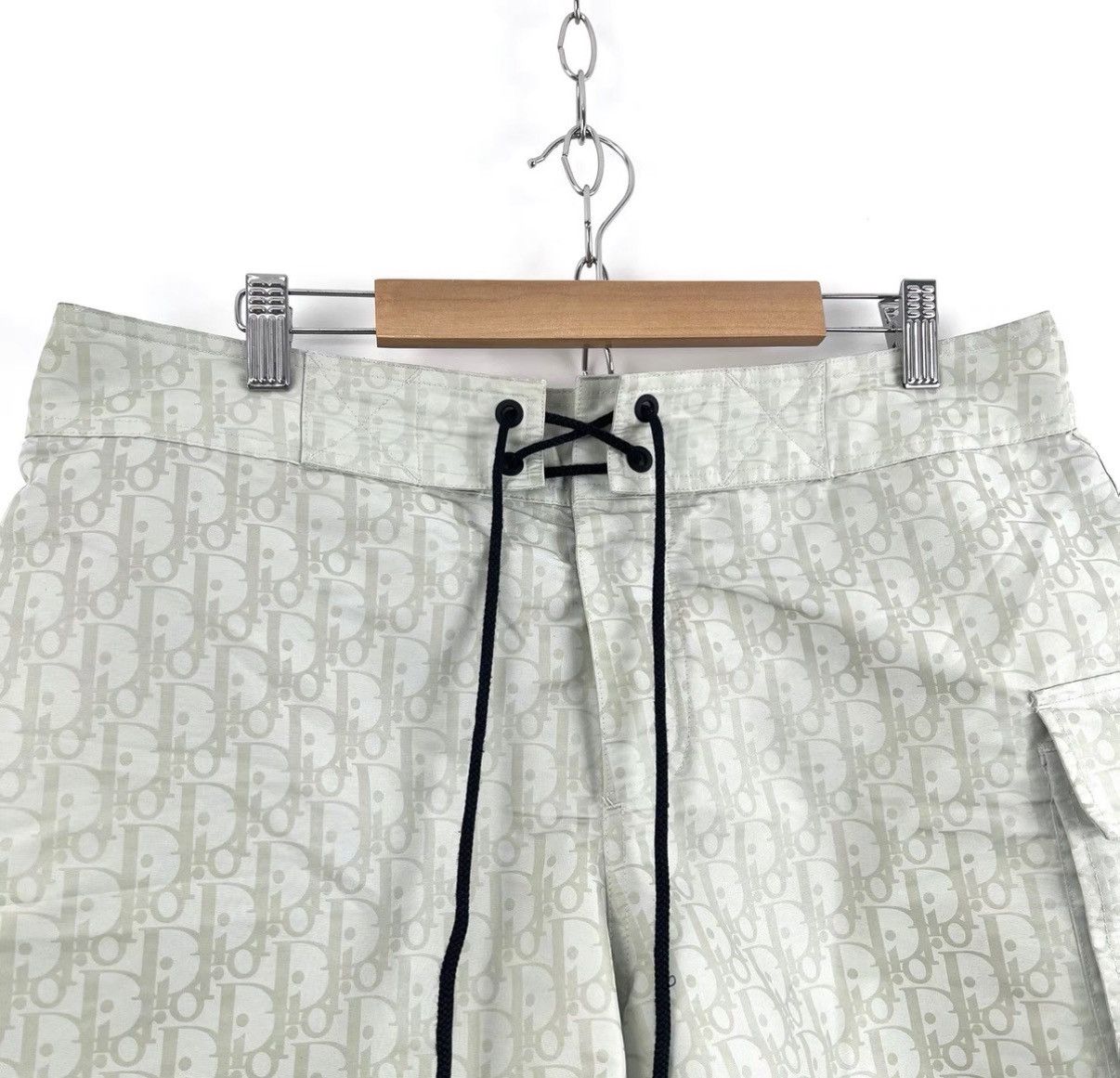 Dior Dior Light Grey All Over Print Beach Shorts K12 Size 26" / US 2 / IT 38 - 3 Thumbnail