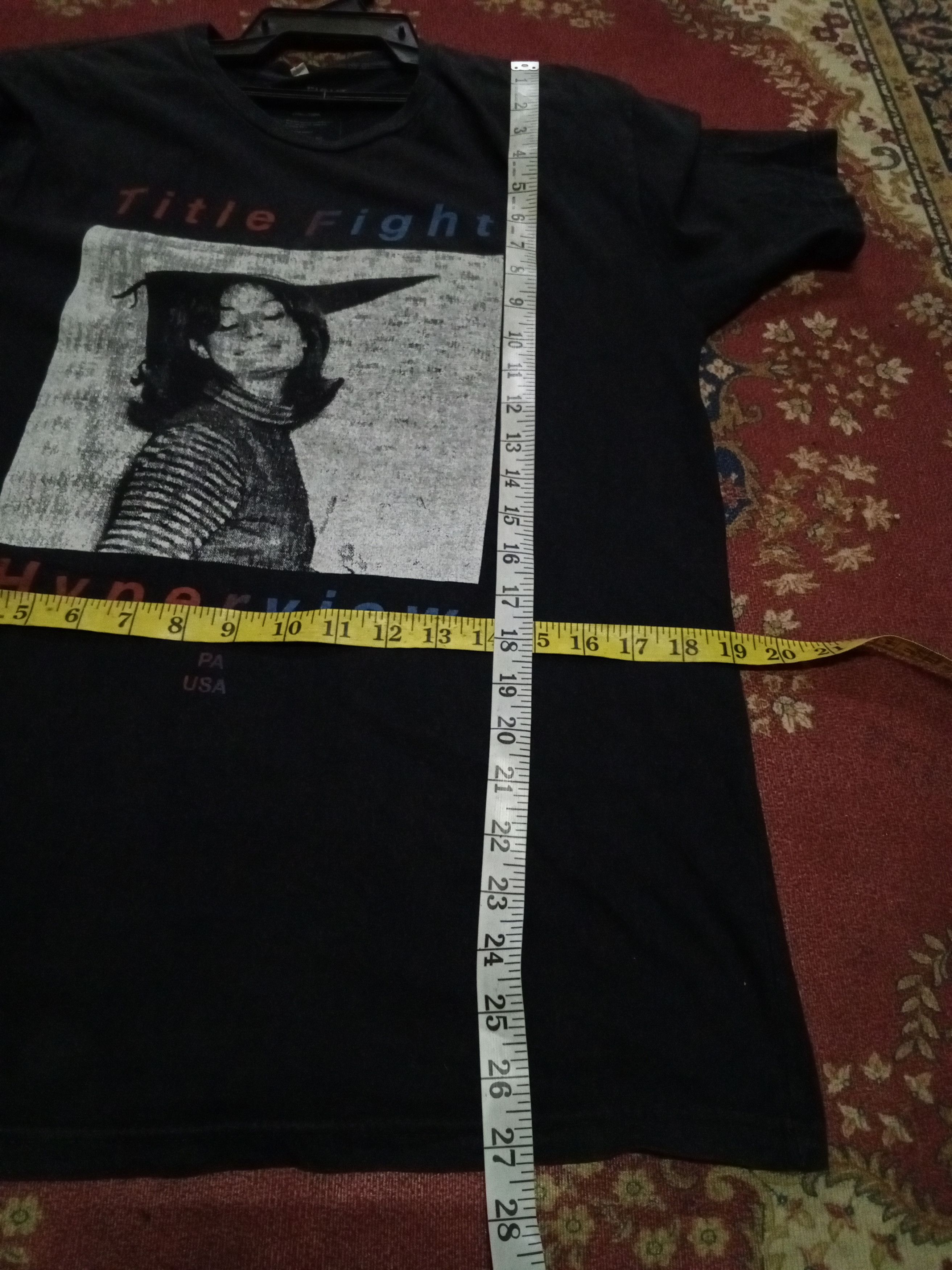 Band Tees 💥Title fight💥Hyperview 2015 PA USA rare Size US M / EU 48-50 / 2 - 7 Thumbnail