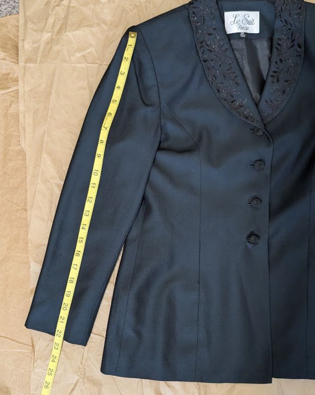 Other Le Suit skirt suit laced collar navy blue size 8P Size M / US 6-8 / IT 42-44 - 8 Thumbnail