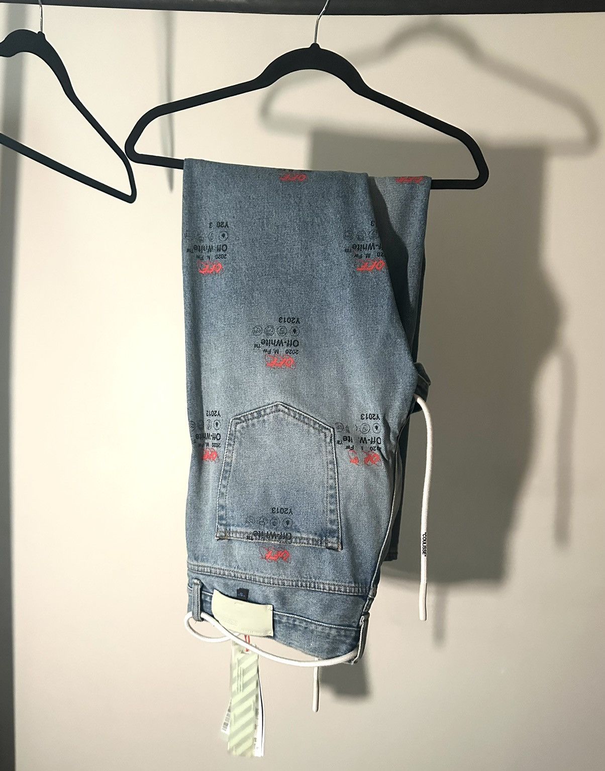 Off-White × Virgil Abloh Off-White 2013 Slim-fit Printed Jeans Size US 34 / EU 50 - 4 Thumbnail