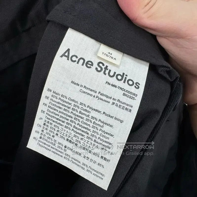 Acne Studios Acne Studios Black Casual Pants for Men. Size US 26 / EU 42 - 6 Thumbnail