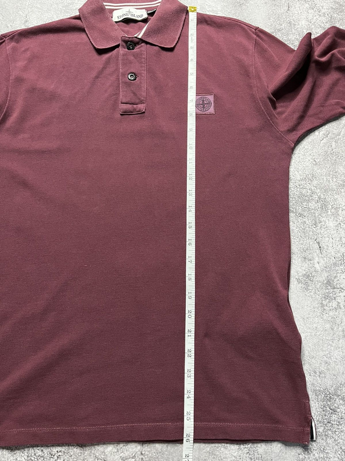 Stone Island Stone Island Long Sleeve Polo Patch Program Burgundy Men’s S Size US S / EU 44-46 / 1 - 19 Thumbnail