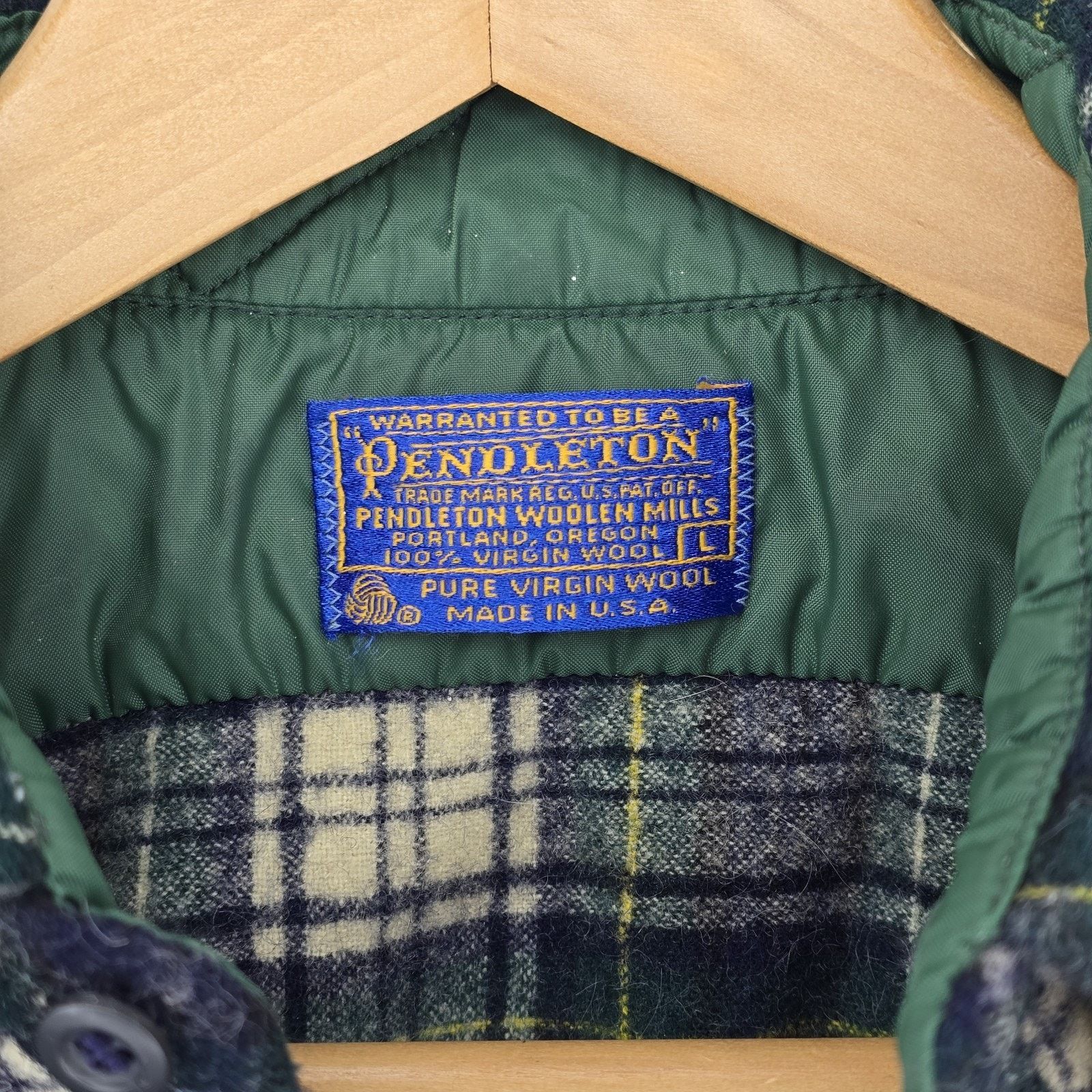 Pendleton Vtg Pendleton Plaid Flannel Shirt Medium Virgin Wool FLAWS Size US M / EU 48-50 / 2 - 6 Thumbnail