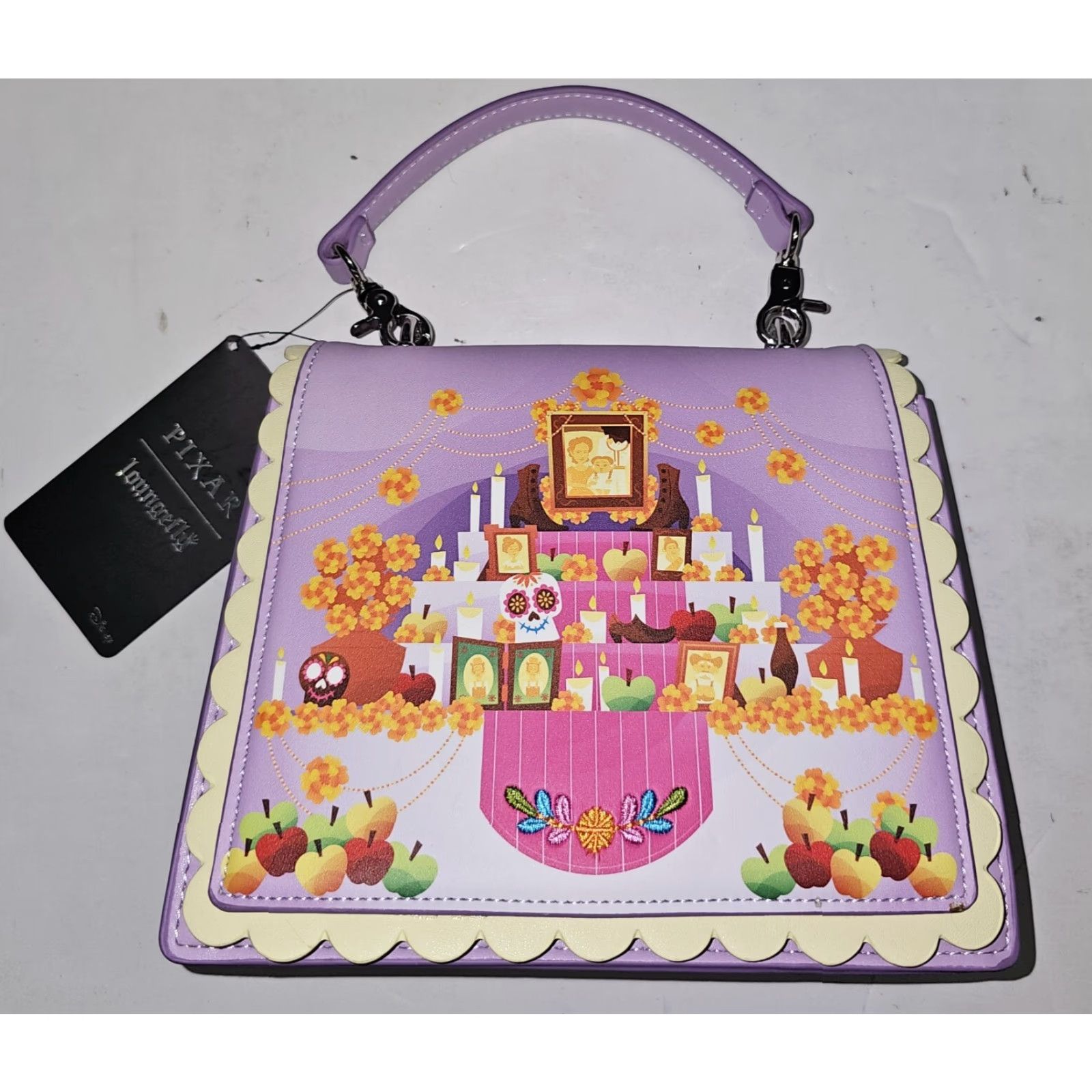 Vintage VINTAGE NWT Loungefly Disney Pixar Coco Ofrenda Crossbody Purse All Over Print Women's Bag Crossbody Gift Size ONE SIZE - 3 Thumbnail