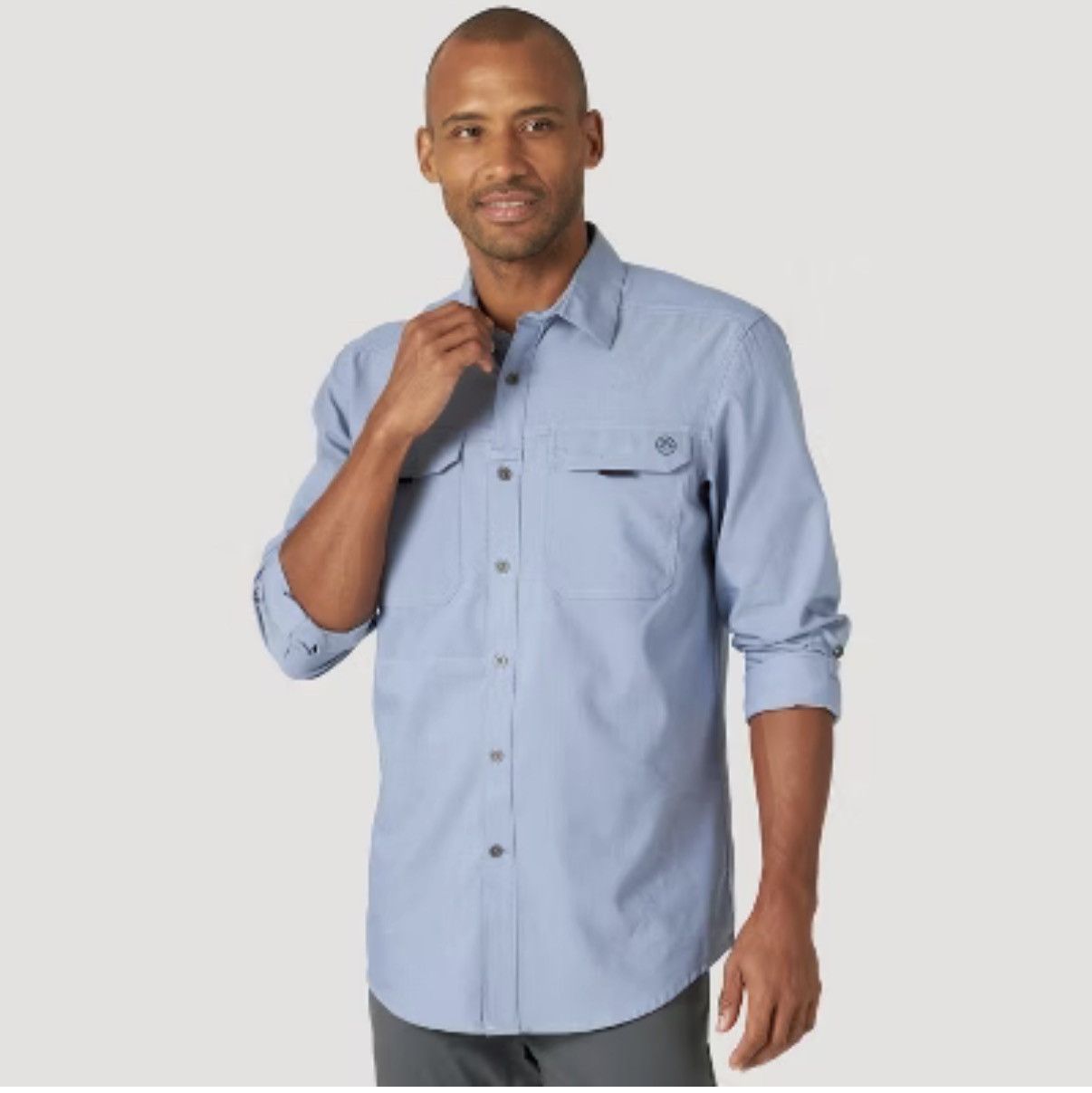 Wrangler Wrangler ATG Drover Utility Long Sleeve Shirt Blue Large Size US L / EU 52-54 / 3 - 1 Thumbnail