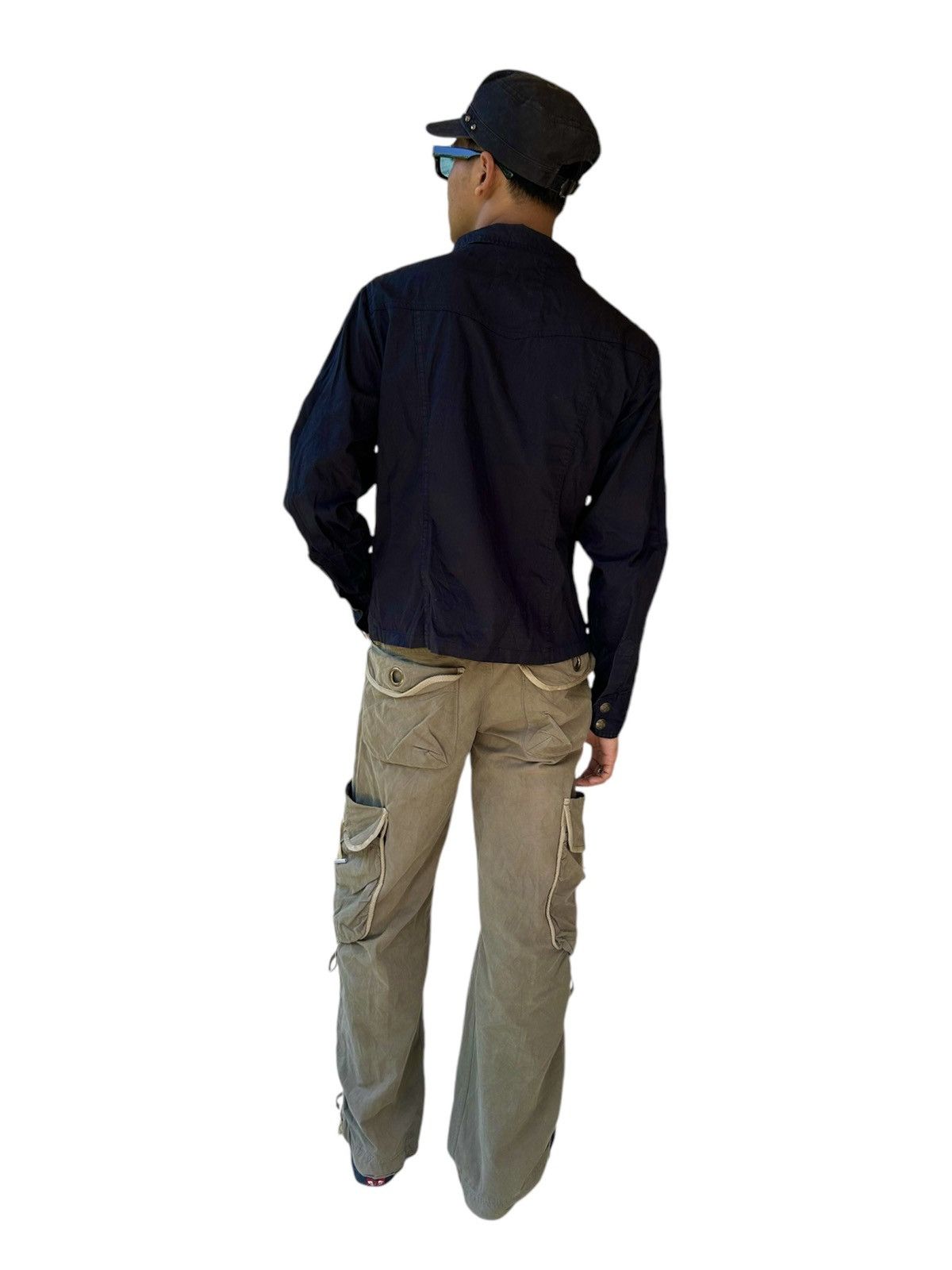PPFM × Tornado Mart 2000s Military Tough Jeans Multi Cargo Pants Size US 32 / EU 48 - 3 Thumbnail