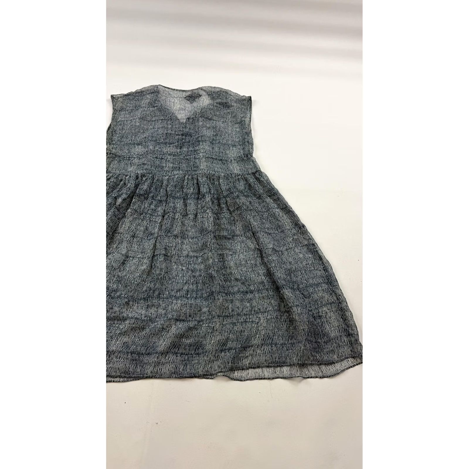 3.1 Phillip Lim 3.1 Phillip Lim Dress Womens 0 Blue White Print Silk Sleeveless Overlay Size XS / US 0-2 / IT 36-38 - 7 Thumbnail