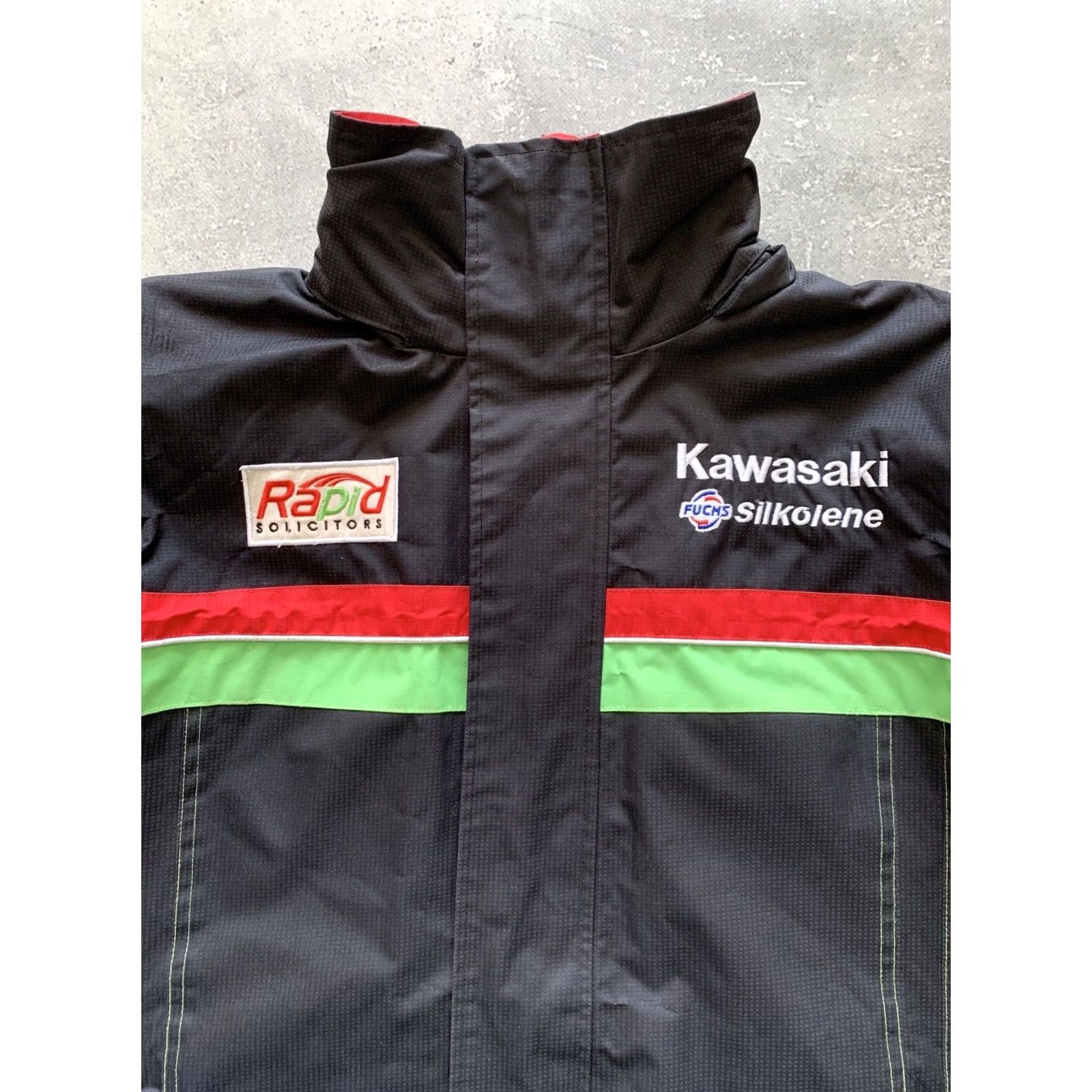 Vintage KAWASAKI Jacket Racing Windbreaker Black Men S Size US S / EU 44-46 / 1 - 3 Thumbnail