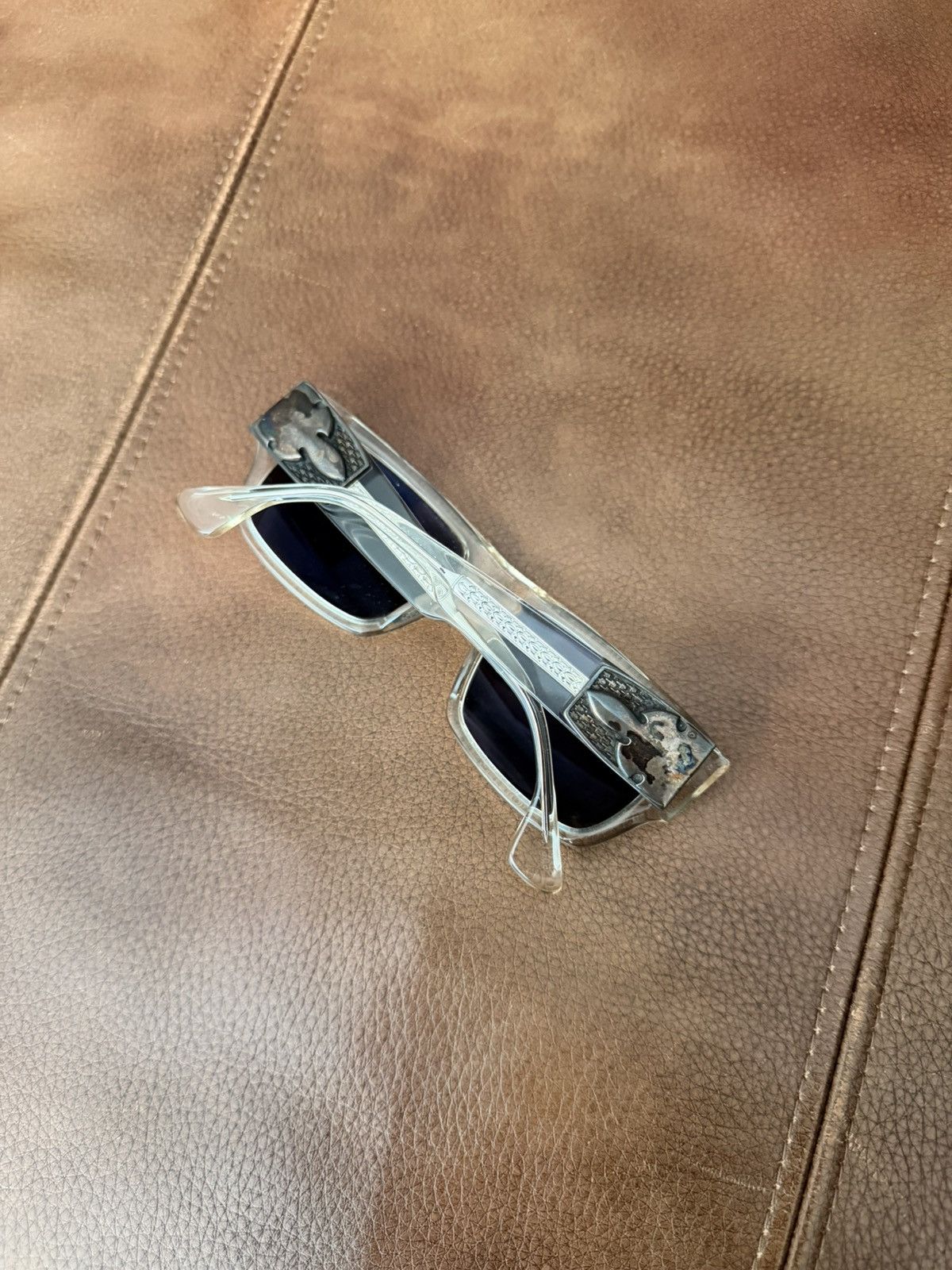 Chrome Hearts Chrome Hearts G-Money I Flerknee Rainbow Patina Sunglasses Size ONE SIZE - 2 Thumbnail