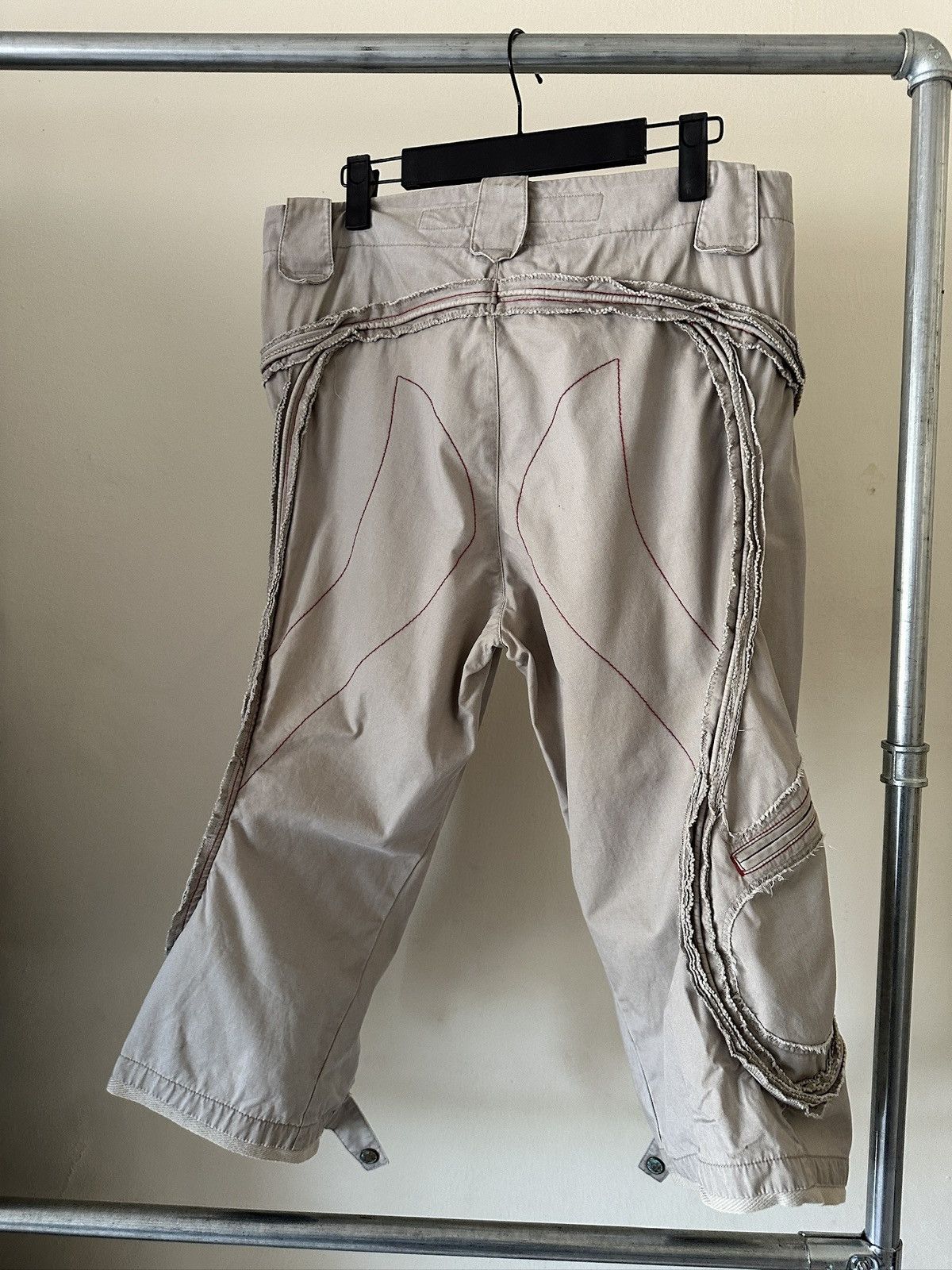 Marithe + Francois Girbaud 2000s Marithe Francois Girbaud Piping Cargo Pant Size US 30 / EU 46 - 6 Thumbnail