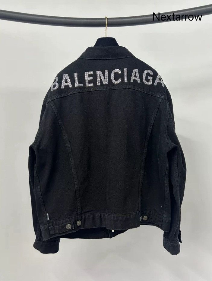 Balenciaga Balenciaga black big logo denim jacket2412-Nextarrow Size US S / EU 44-46 / 1 - 2 Thumbnail