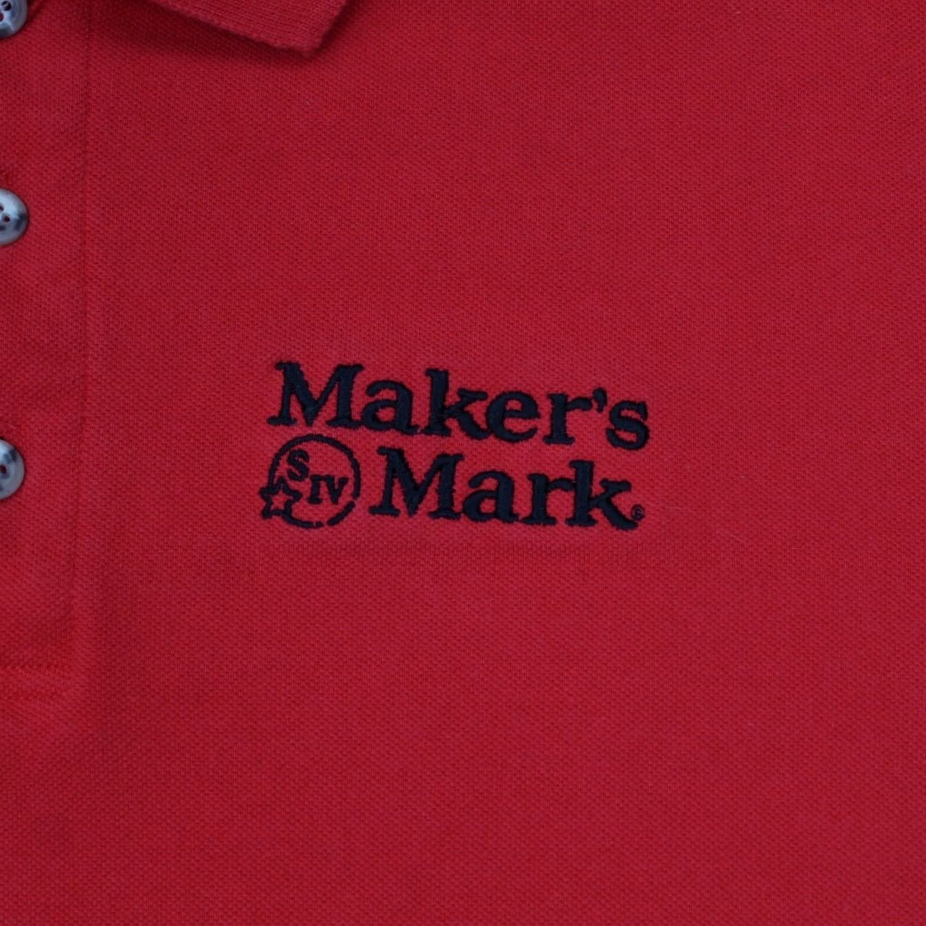 Vintage Makers Mark Polo Shirt Mens Large Red Pique Cotton Short Sleeve Pullover Shirt Polo Size US L / EU 52-54 / 3 - 6 Thumbnail