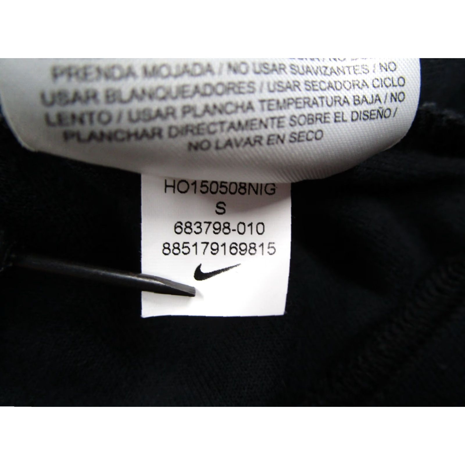 Nike Nike Hoodie Women Small Black Tech Fleece Pullover Kangaroo Pocket Thumbholes Activewear Size S / US 4 / IT 40 - 5 Thumbnail