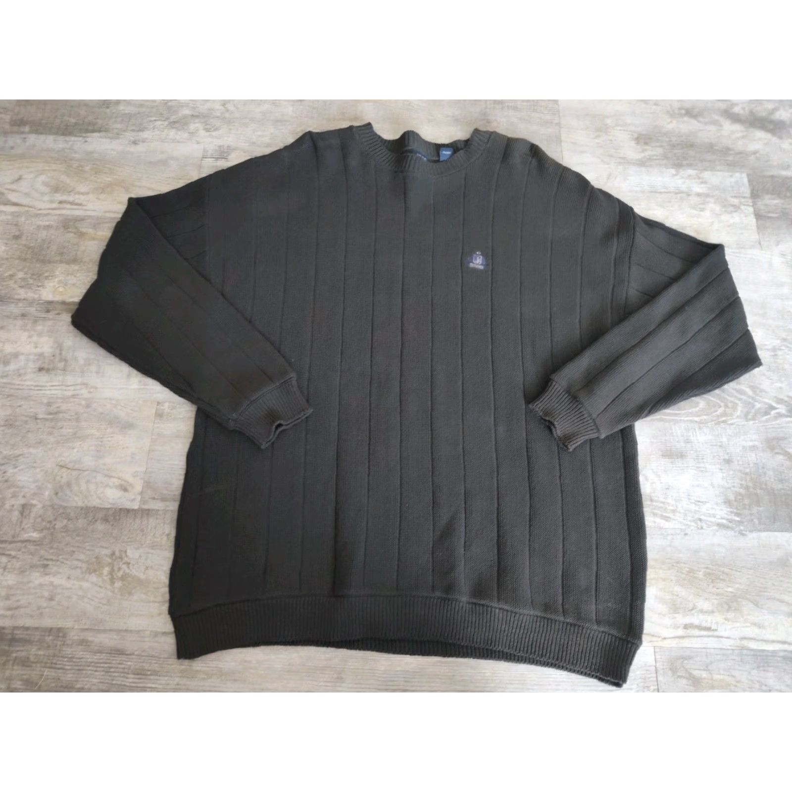 Izod VINTAGE Izod Mens Sweater Pullover 2XL Long Sleeve Crew Neck Casual Golf Winter Green Knitted USA Size US XXL / EU 58 / 5 - 2 Thumbnail