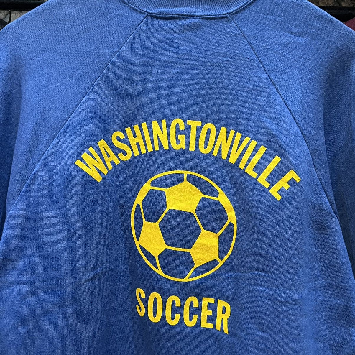 Jerzees × Russell Athletic × Vintage 80’s Washingtonville Soccer sweater Size US L / EU 52-54 / 3 - 4 Thumbnail