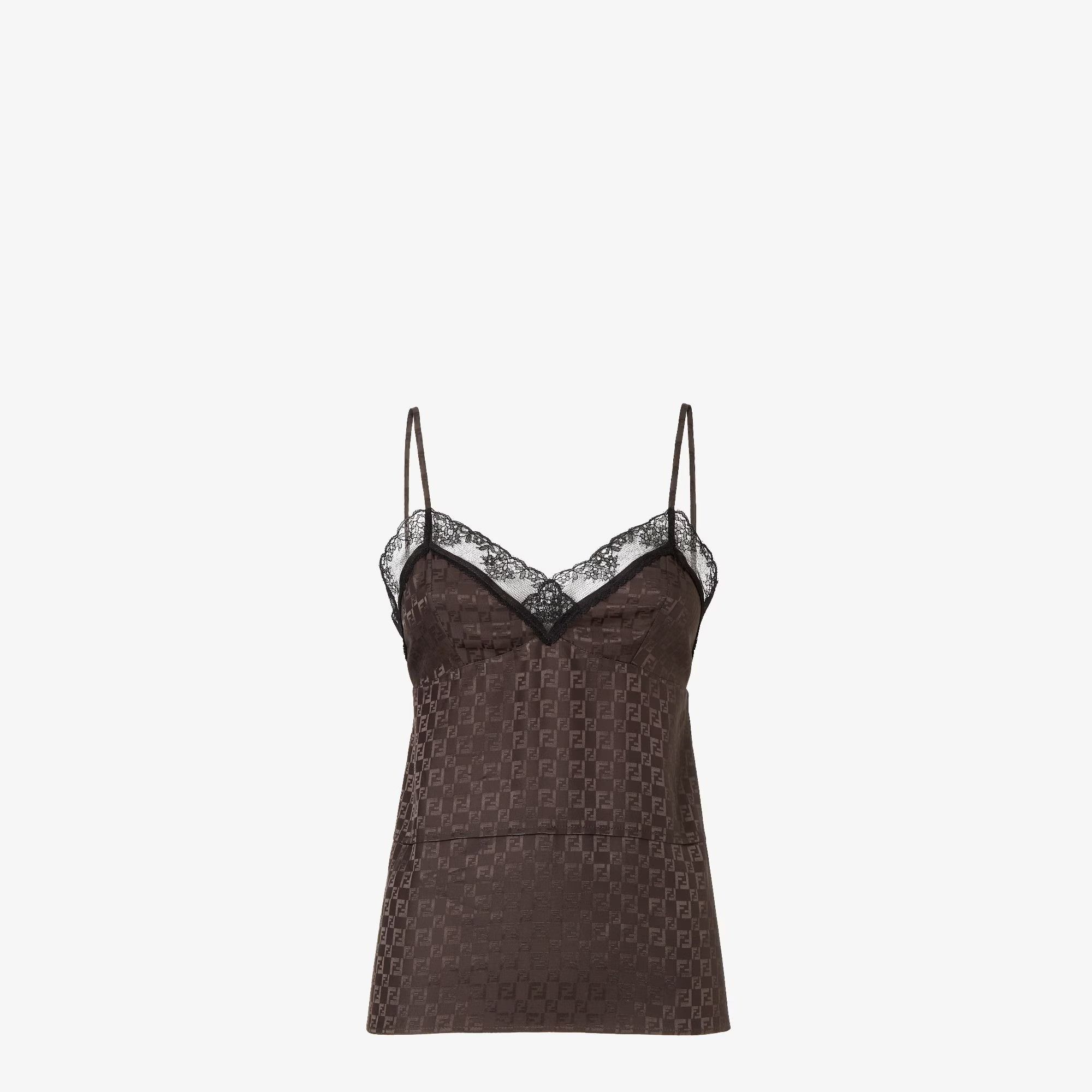 Fendi Fendi Jacquard Ff Silk Top tag size 44 Women - USA Duties Paid Size M / US 6-8 / IT 42-44 - 1 Thumbnail
