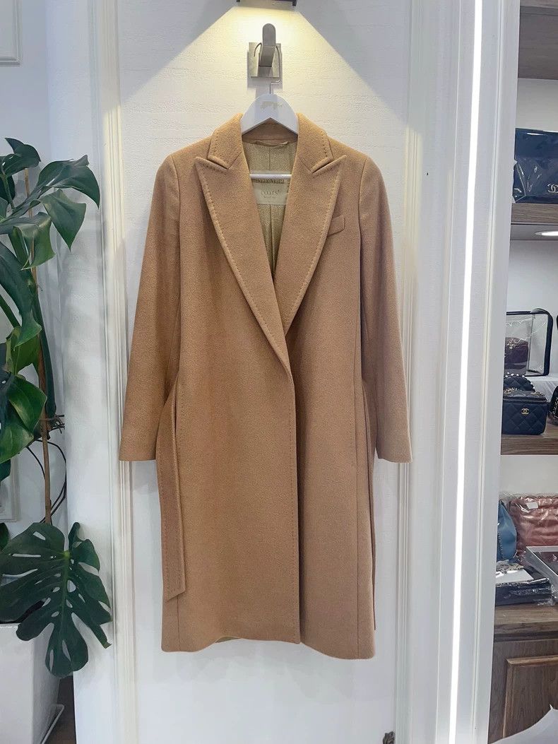 Max Mara Max Mara Jindian Camel Cashmere Long Coat Size S / US 4 / IT 40 - 4 Thumbnail