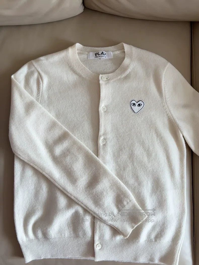 Comme des Garcons Comme Des Garcons Round-neck wool-knit cardigan Size L / US 10 / IT 46 - 1 Thumbnail