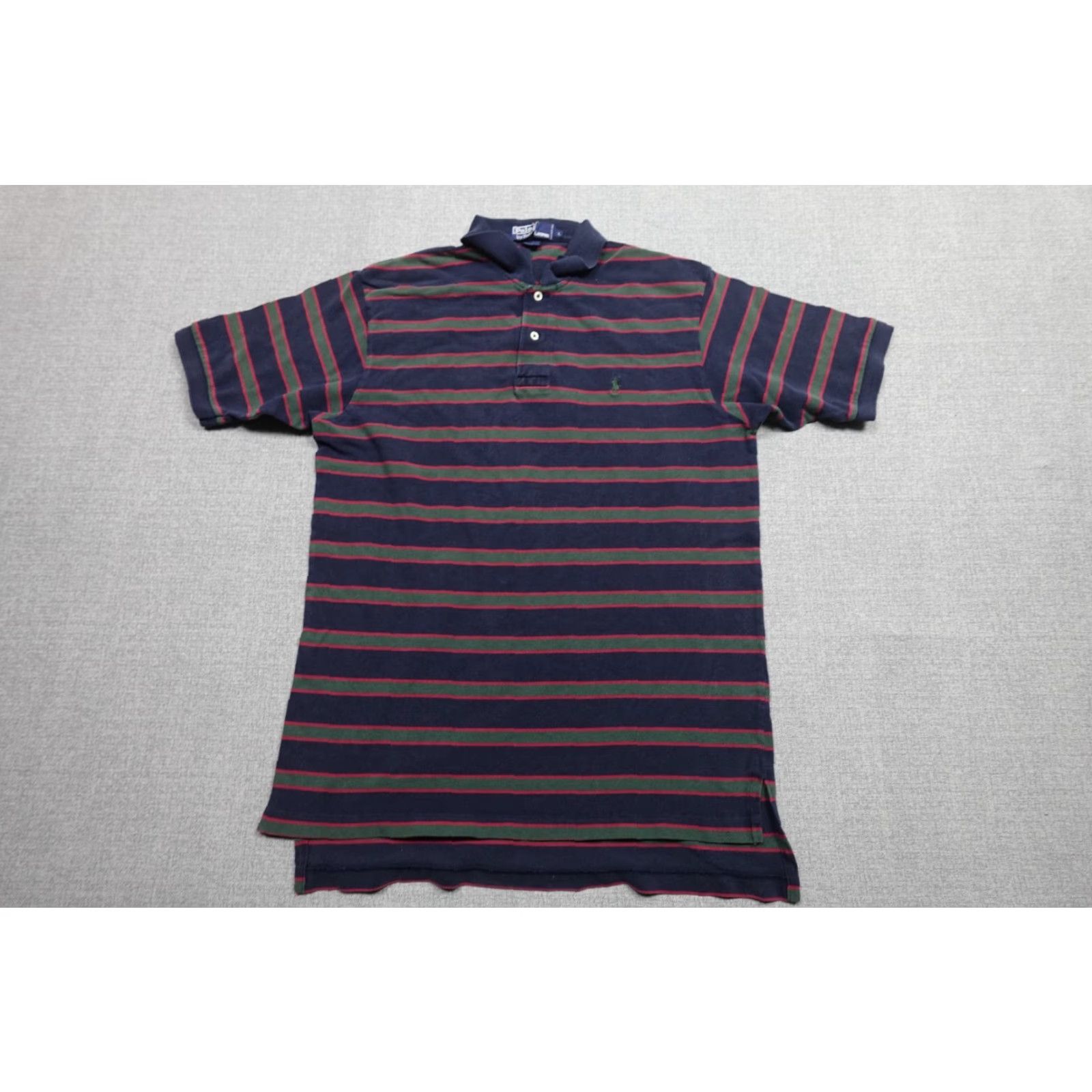 Ralph Lauren Ralph Lauren Polo Shirt Mens L Blue Striped 90s Preppy Golf Polo Ralph Lauren Polo Golf SS Size US L / EU 52-54 / 3 - 2 Thumbnail