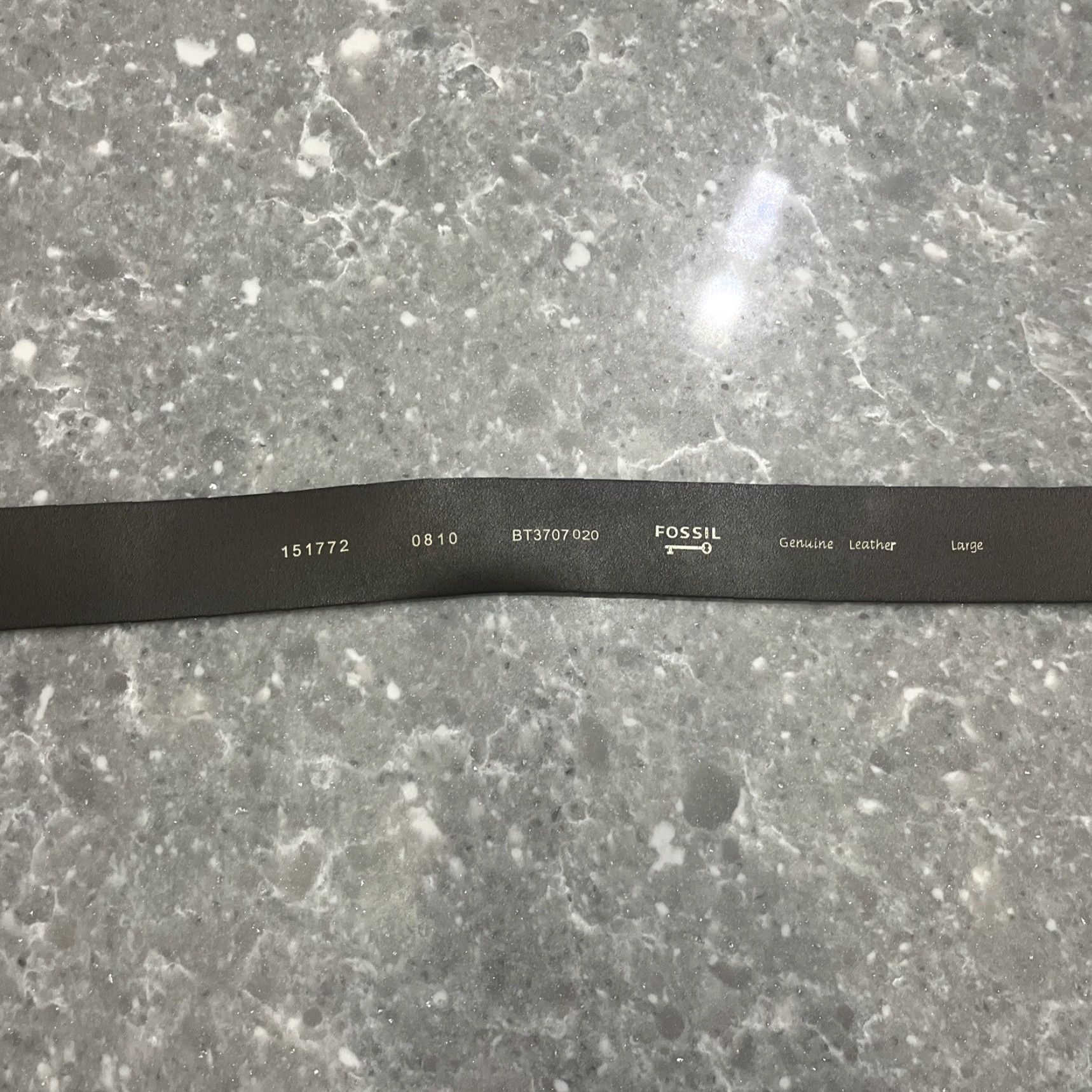 Fossil Fossil Brown Leather Belt Link BT3707020 Size L Belt Western Women Cowgirl Buckle Solid Pattern Buckle Brown Leather Western Theme 34-35 in Waist Size ONE SIZE - 4 Thumbnail