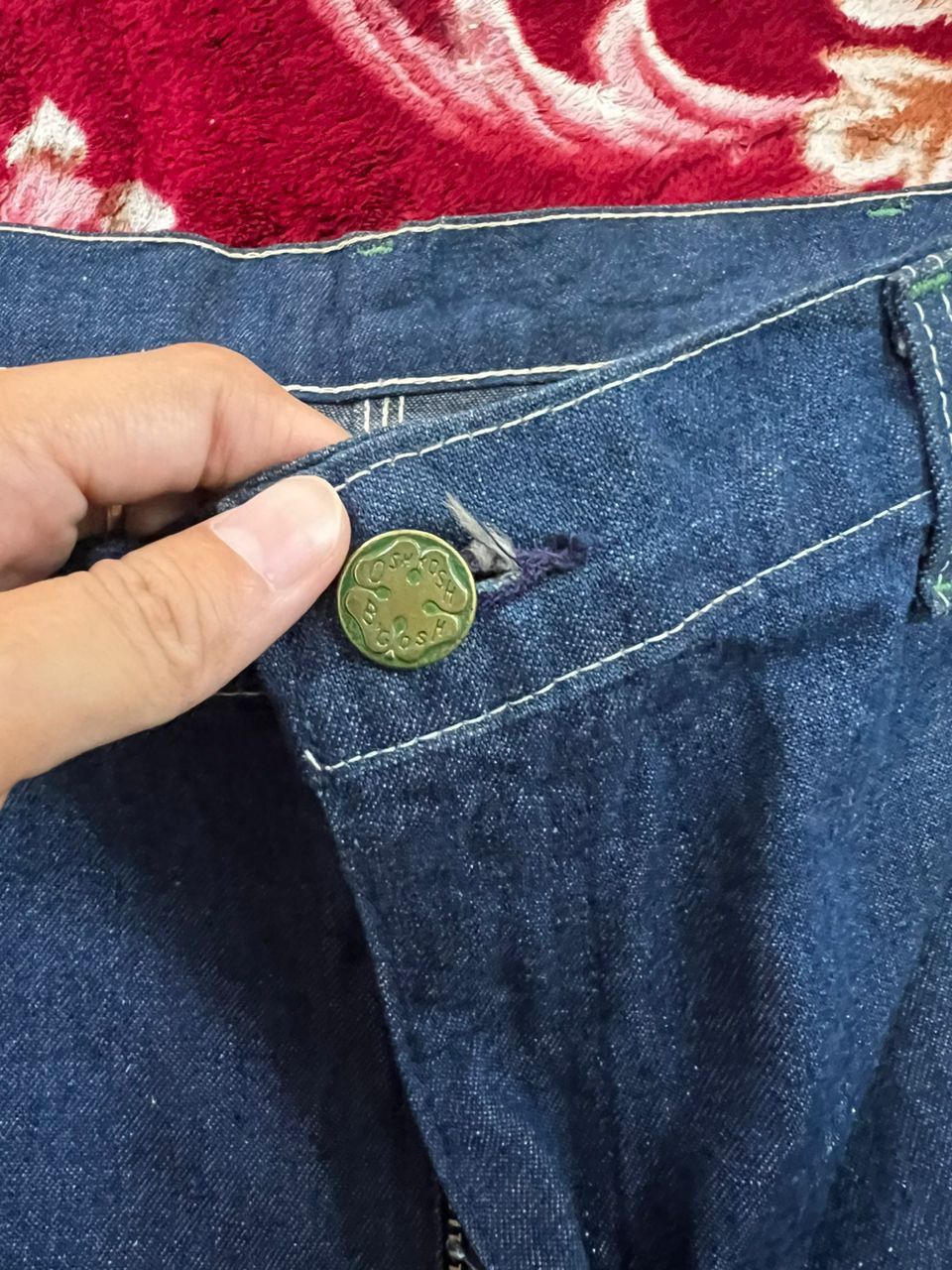 Oshkosh Vtg 60s,70s Oshkosh BGosh Carpenter Denim Size US 33 - 13 Thumbnail