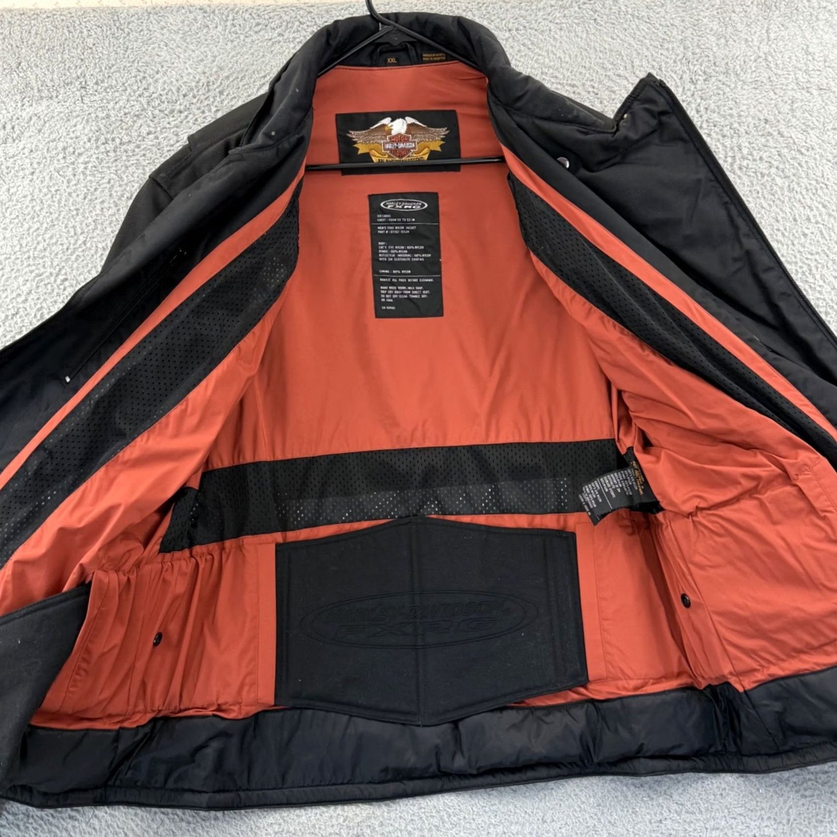 Harley Davidson VINTAGE Harley-Davidson FXRG Motorcycle Jacket Mens 2XL Black Biker Outdoor Zip Jacket Size US XXL / EU 58 / 5 - 7 Thumbnail