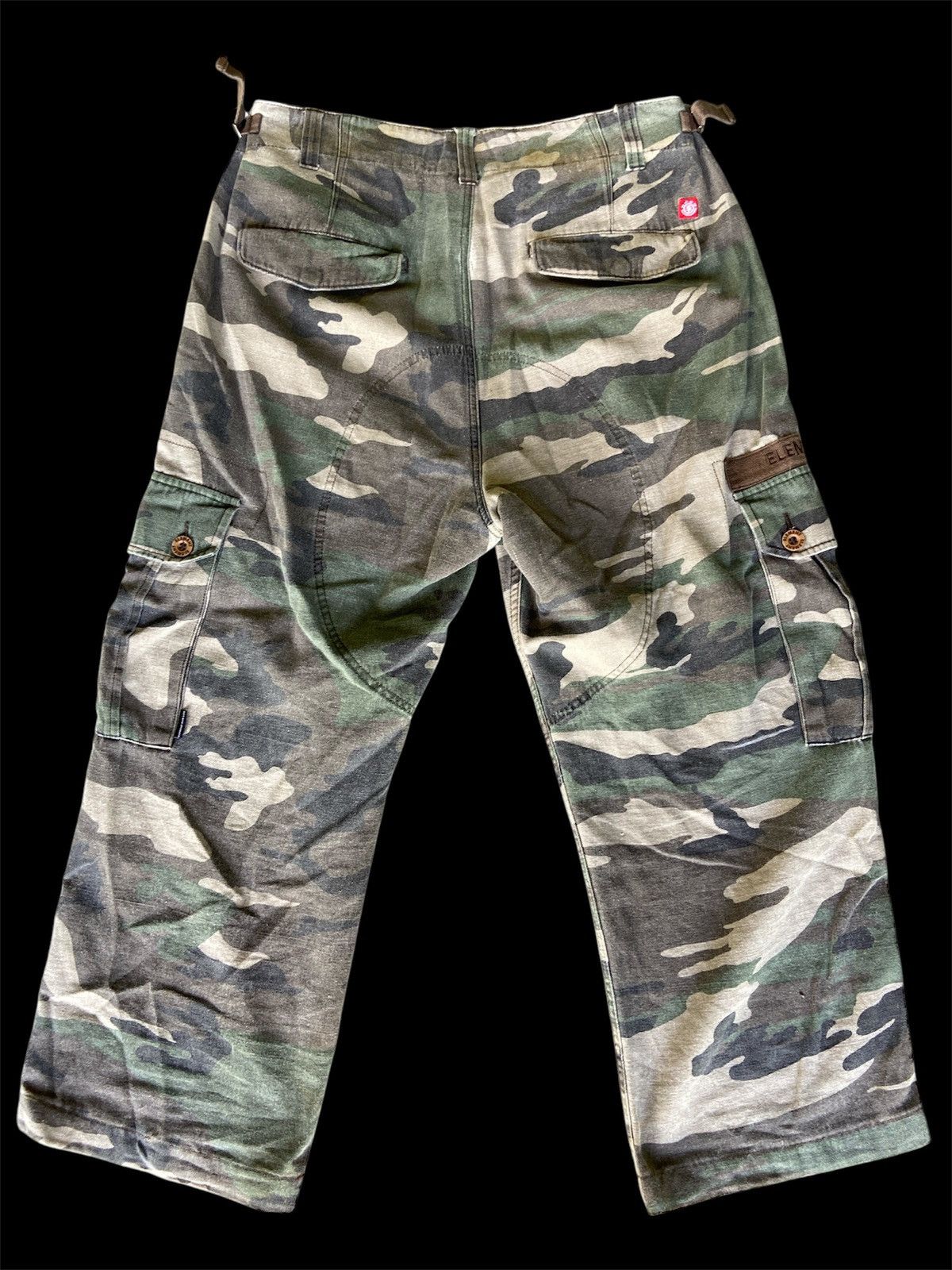 Element × Vintage Baggy Element Military Cargopant Size US 35 - 2 Thumbnail
