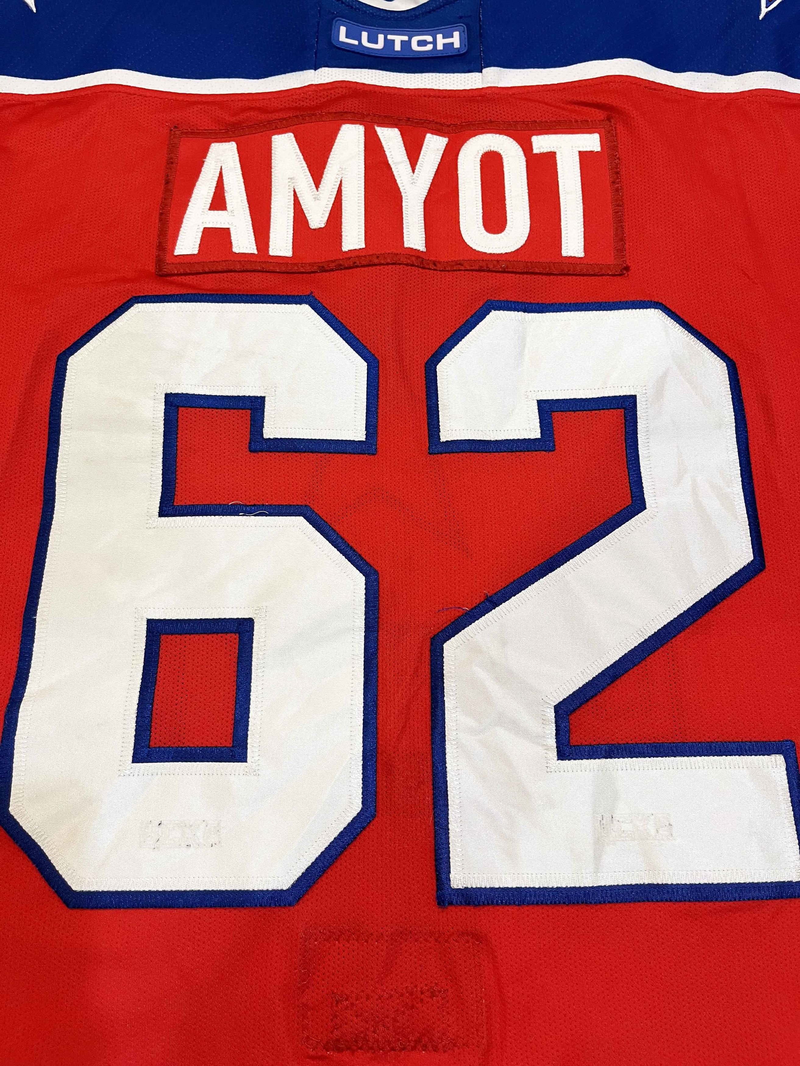Vintage Lutch Authentic HC CSKA Moscow AMYOT #62 Game Hockey Jersey Size US XXL / EU 58 / 5 - 6 Thumbnail